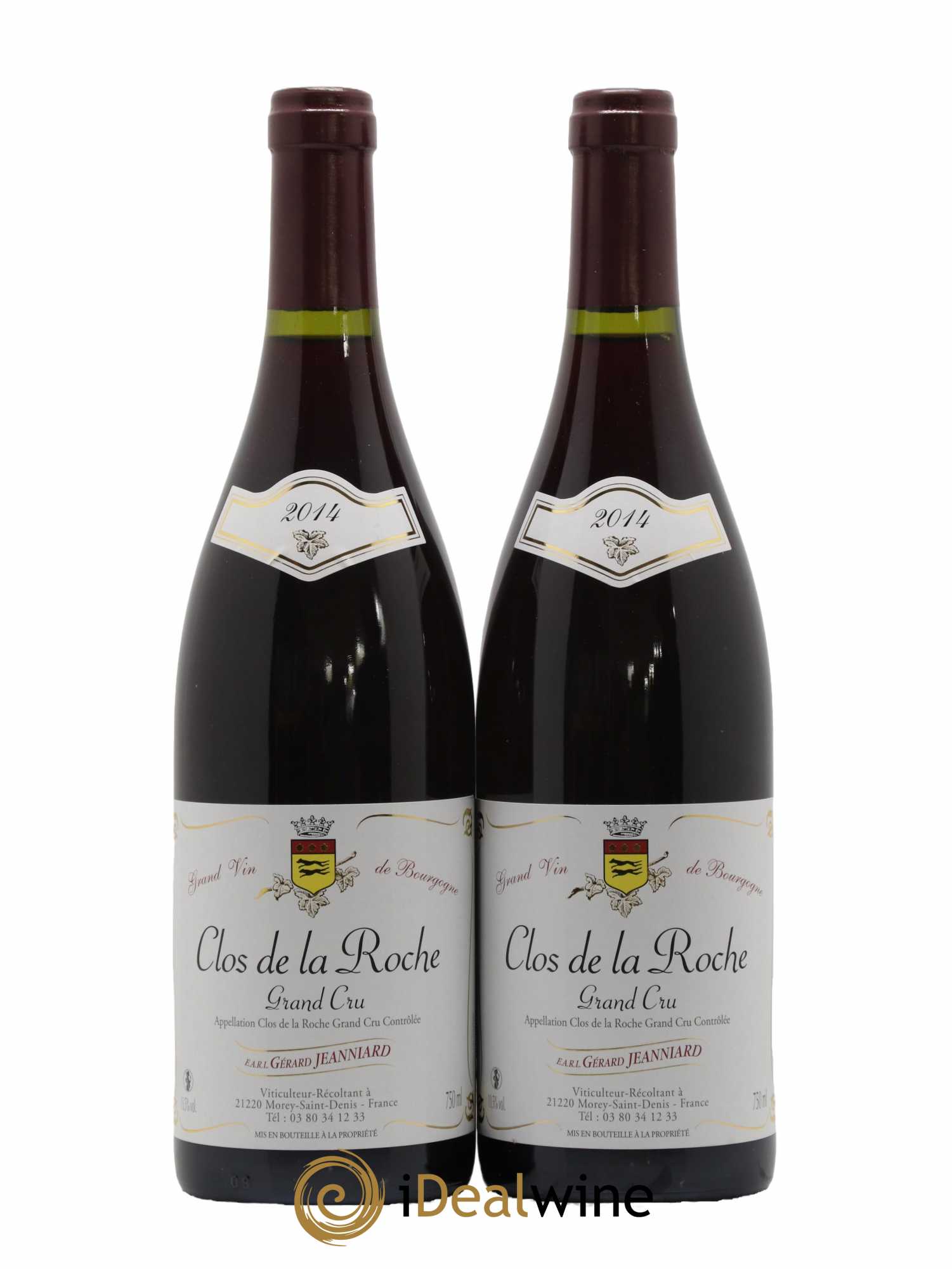 Clos de la Roche Grand Cru Gerard Jeanniard 2014 - Lot de 2 bouteilles - 0