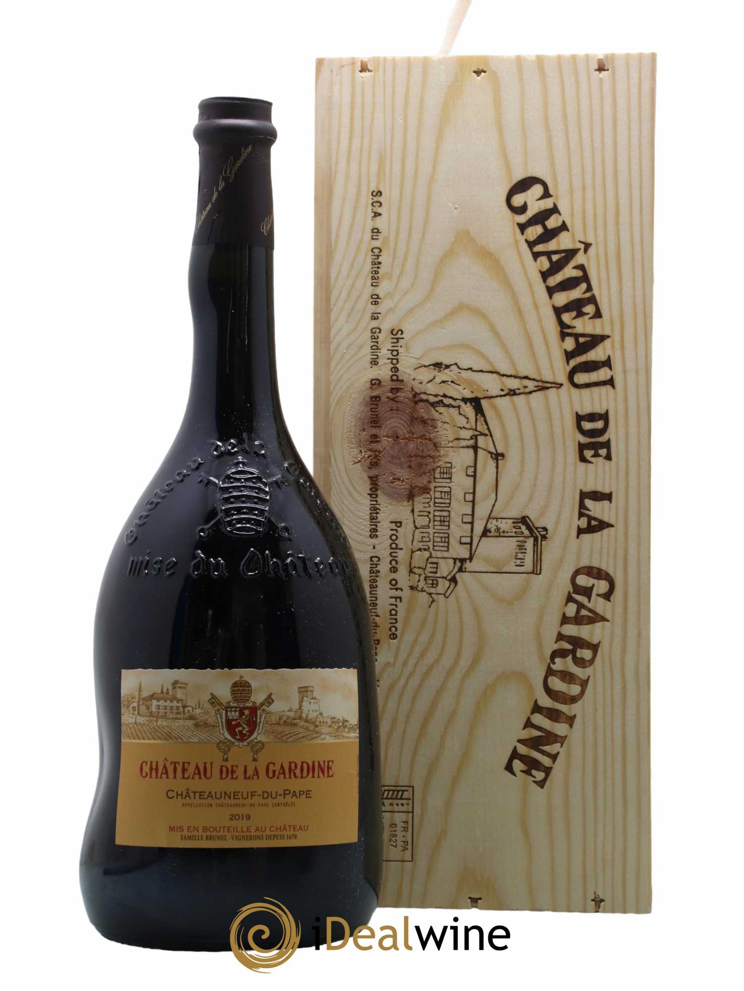 Châteauneuf-du-Pape Château de La Gardine Famille Brunel 2019 - Lot de 1 magnum - 1