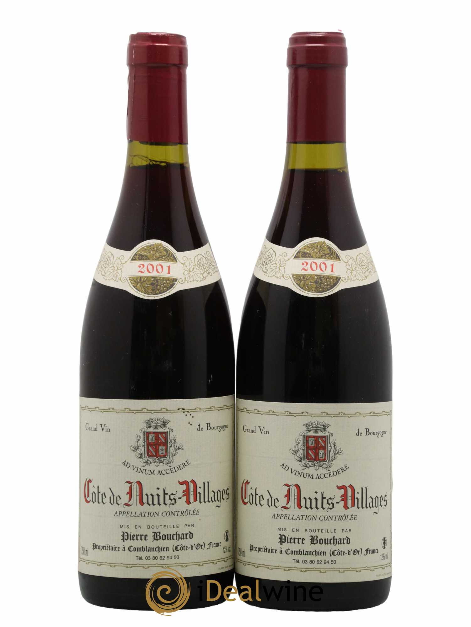 Côte de Nuits-Villages Domaine Pierre Bouchard 2001 - Lot de 2 bouteilles - 0