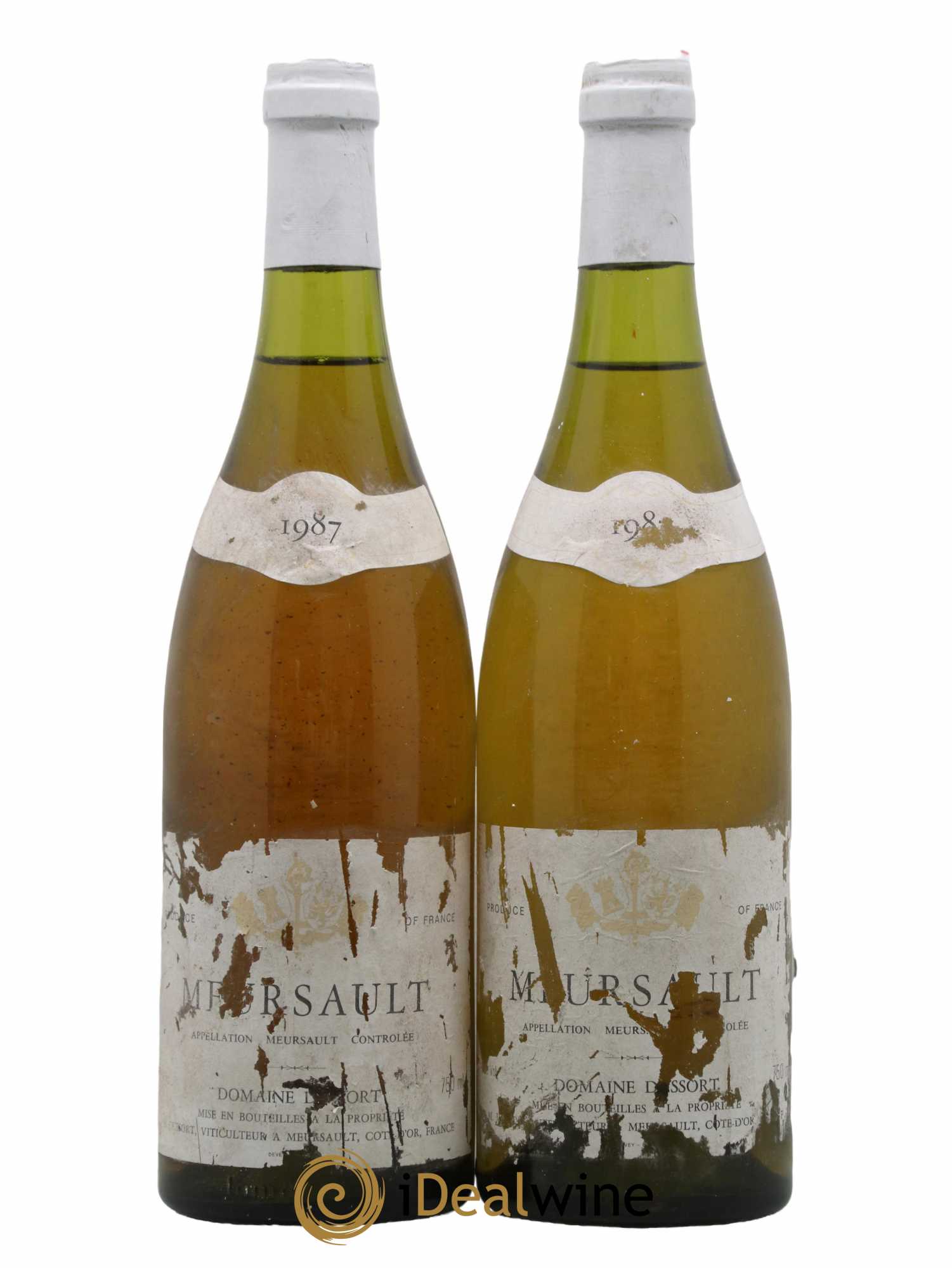 Meursault Domaine Dussort 1987 - Lot de 2 bouteilles - 0