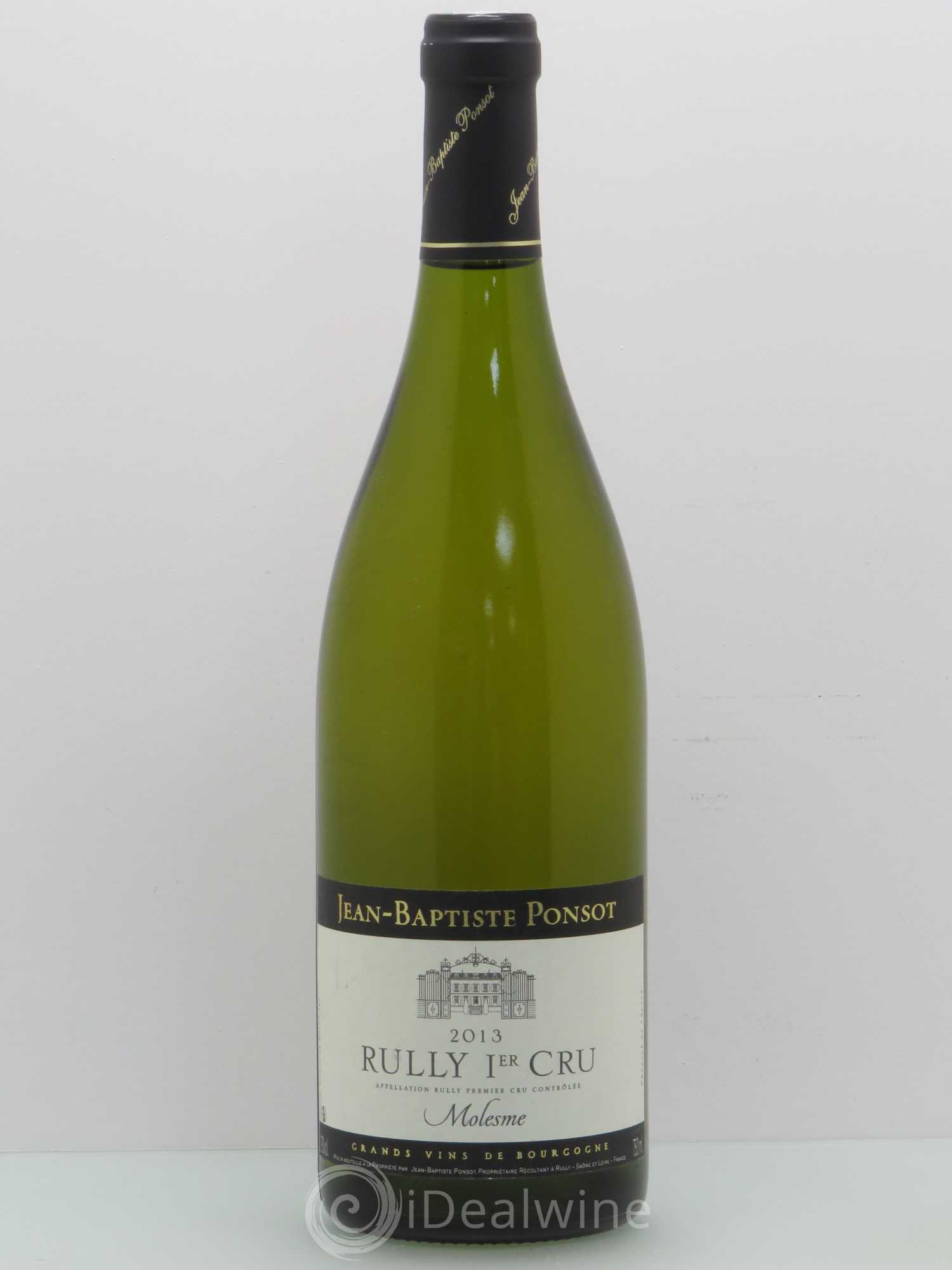 Rully 1er Cru Molesme - Jean-Baptiste Ponsot 2013 - Posten von 1 Flasche - 0
