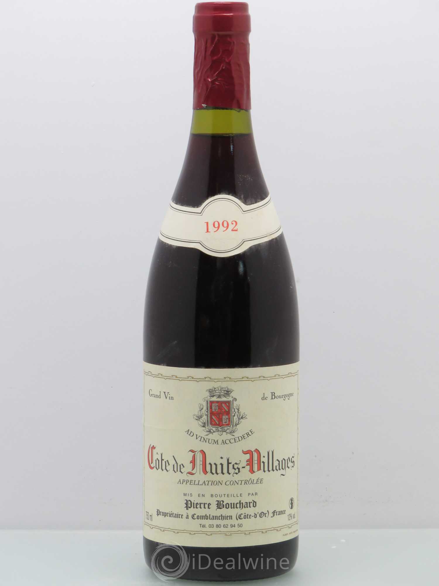 Côte de Nuits-Villages Domaine Pierre Bouchard 1992 - Lot de 1 bouteille - 0