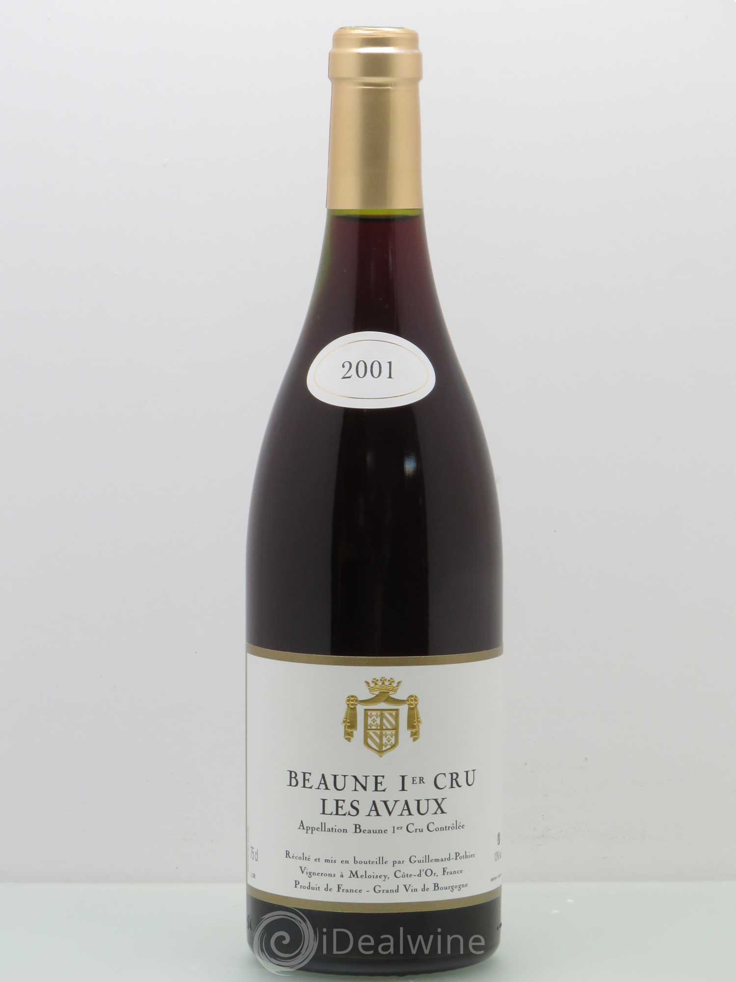 Beaune 1er Cru Les Avaux - Guillemard Pothier 2001 - Posten von 1 Flasche - 0