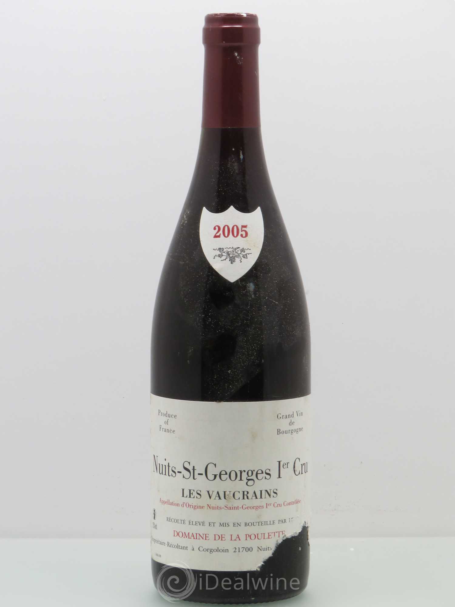 Nuits-Saint-Georges 1er Cru Les Vaucrains - Domaine de la Poulette 2005 - Posten von 1 Flasche - 0