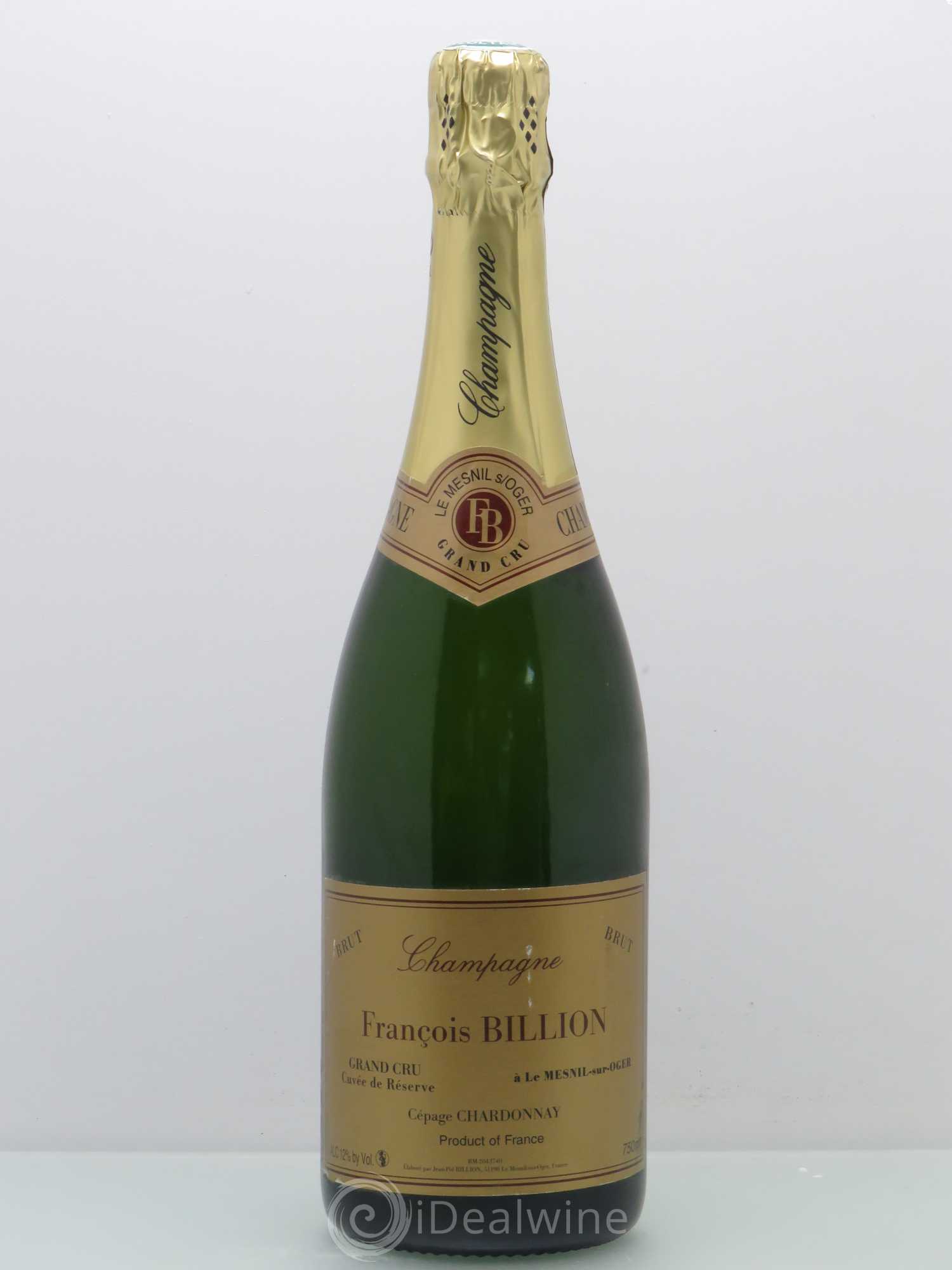 Champagne Cuvée Réserve brut - Francois Billon - Posten von 1 Flasche - 0