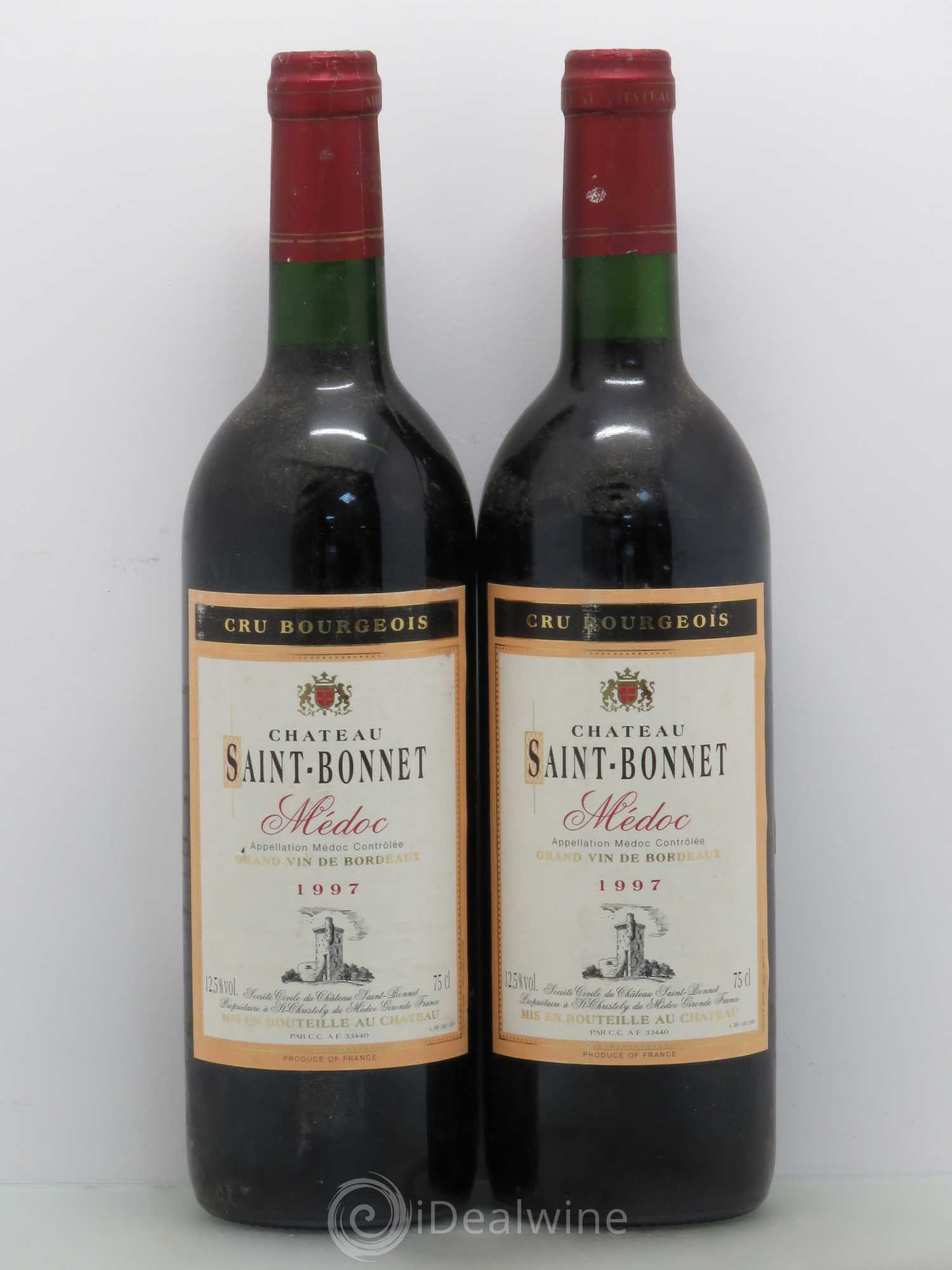 Château Saint-Bonnet Cru Bourgeois (sans prix de réserve) 1997 - Lot de 2 bouteilles - 0