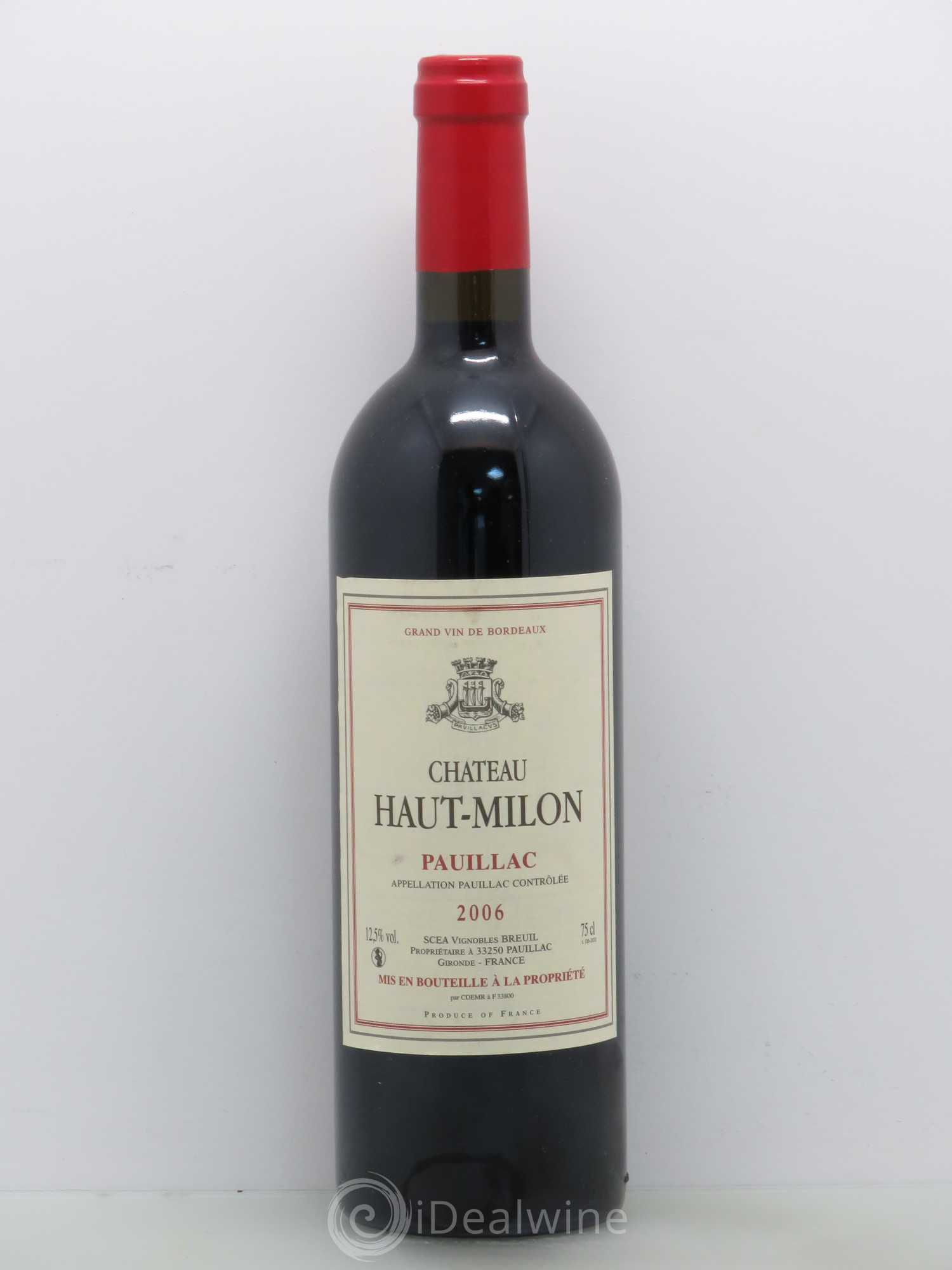 Pauillac Chateau Haut Milon (sans prix de réserve) 2006 - Posten von 1 Flasche - 0