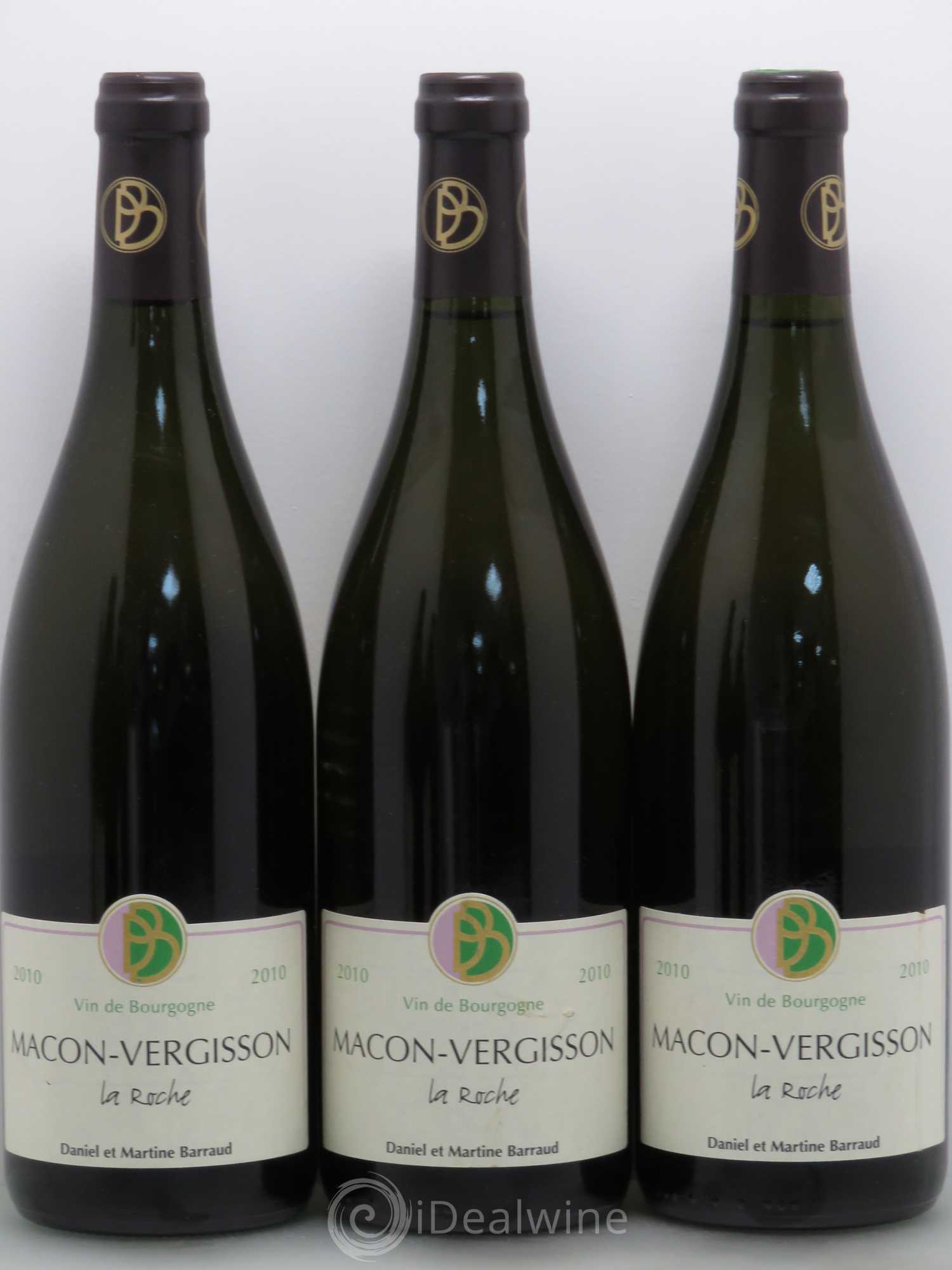Mâcon Vergisson La Roche Barraud 2010 - Lot de 5 bouteilles - 1