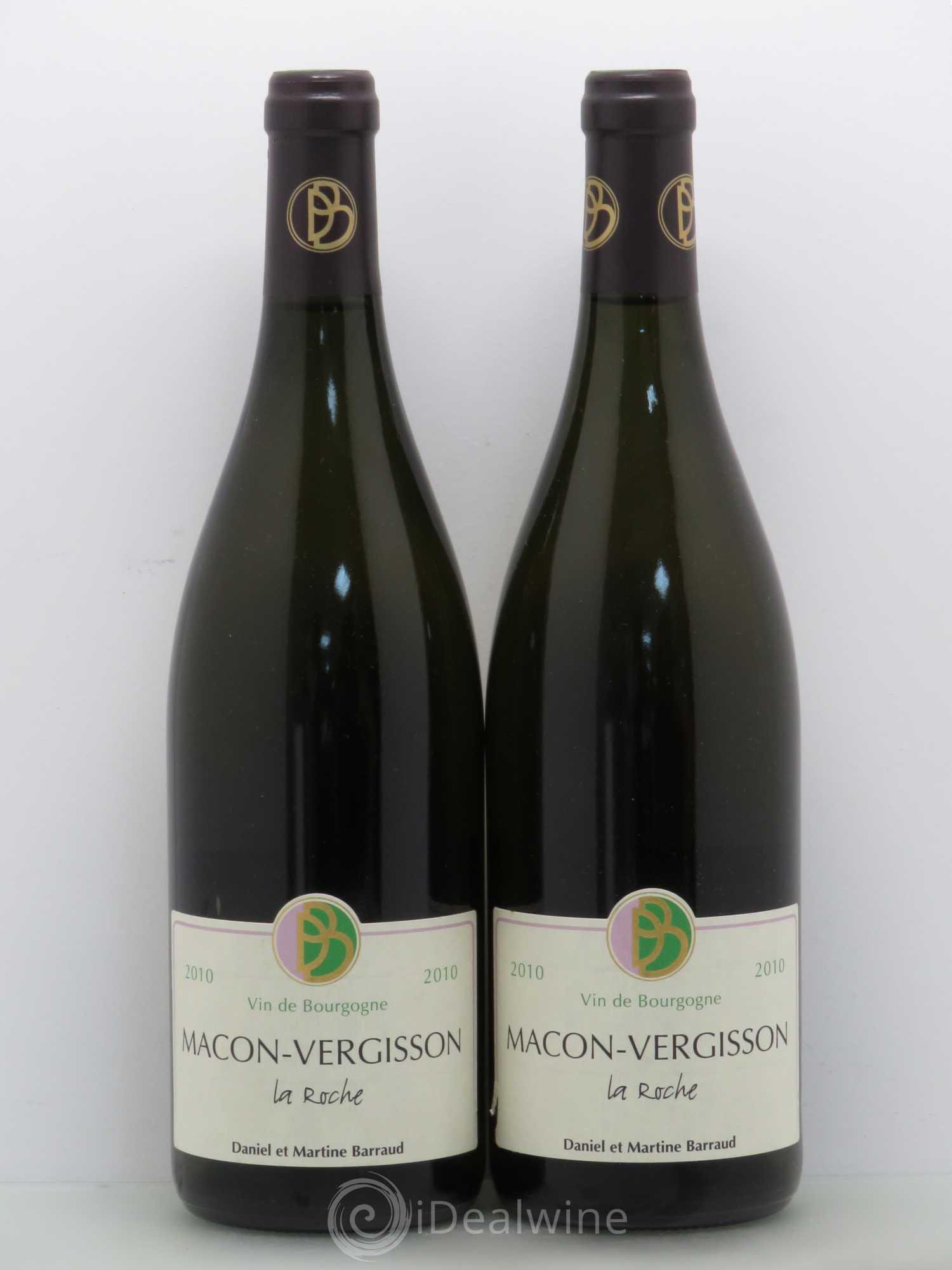Mâcon Vergisson La Roche Barraud 2010 - Lot de 5 bouteilles - 2