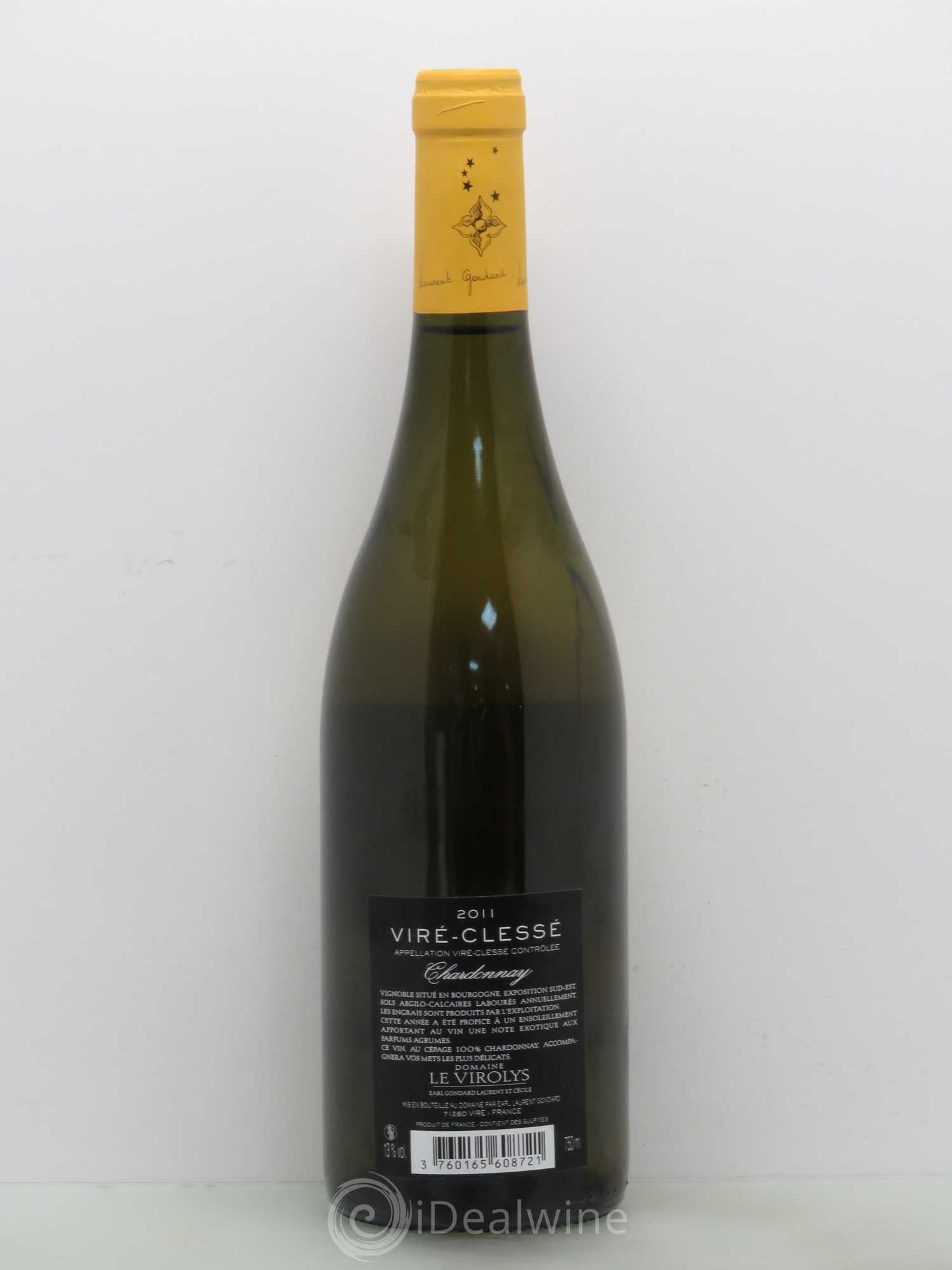 Mâcon Viré-clessé Laurent Goudard 2011 - Posten von 1 Flasche - 1
