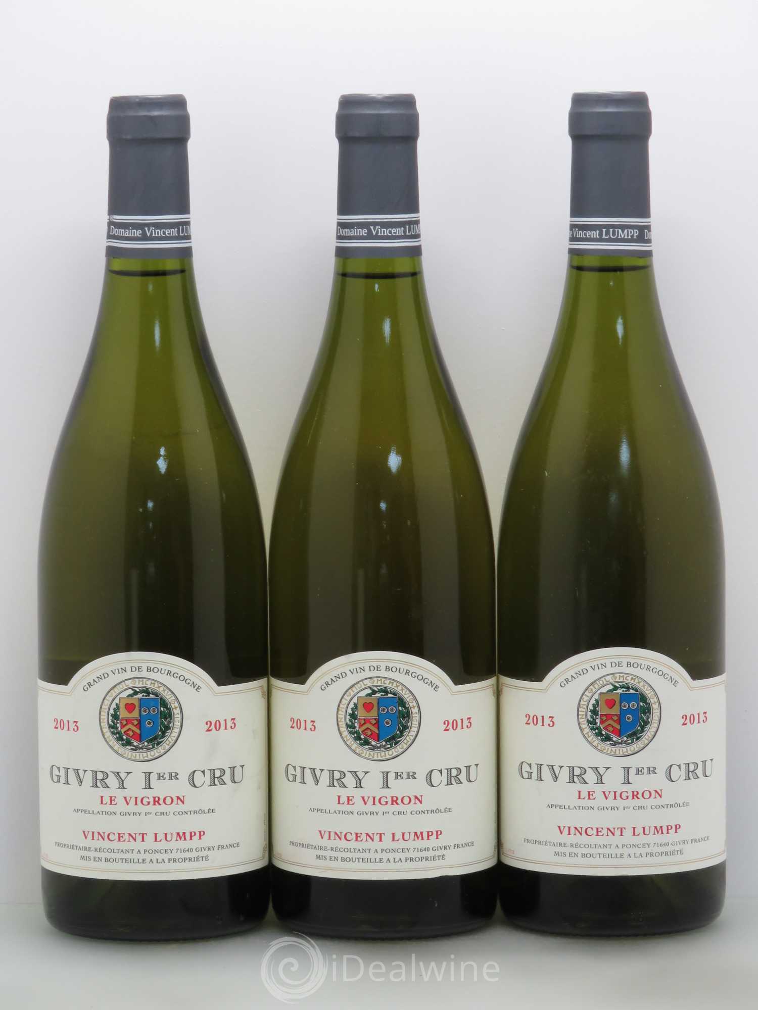 Givry 1er Cru Le Vigron Vincent Lumpp 2013 - Posten von 3 Flaschen - 0