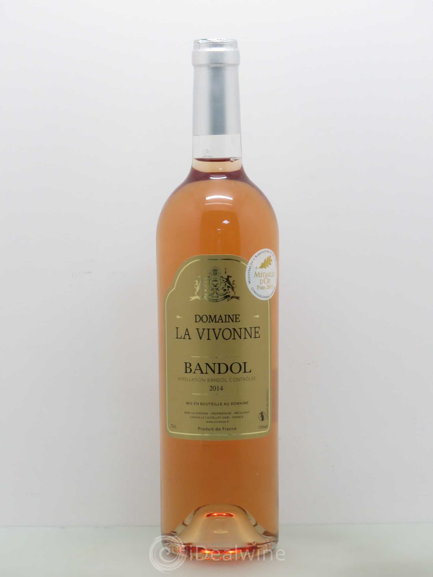 Bandol Domaine De La Vivonne (sans prix de réserve) 2014 - Posten von 1 Flasche - 0