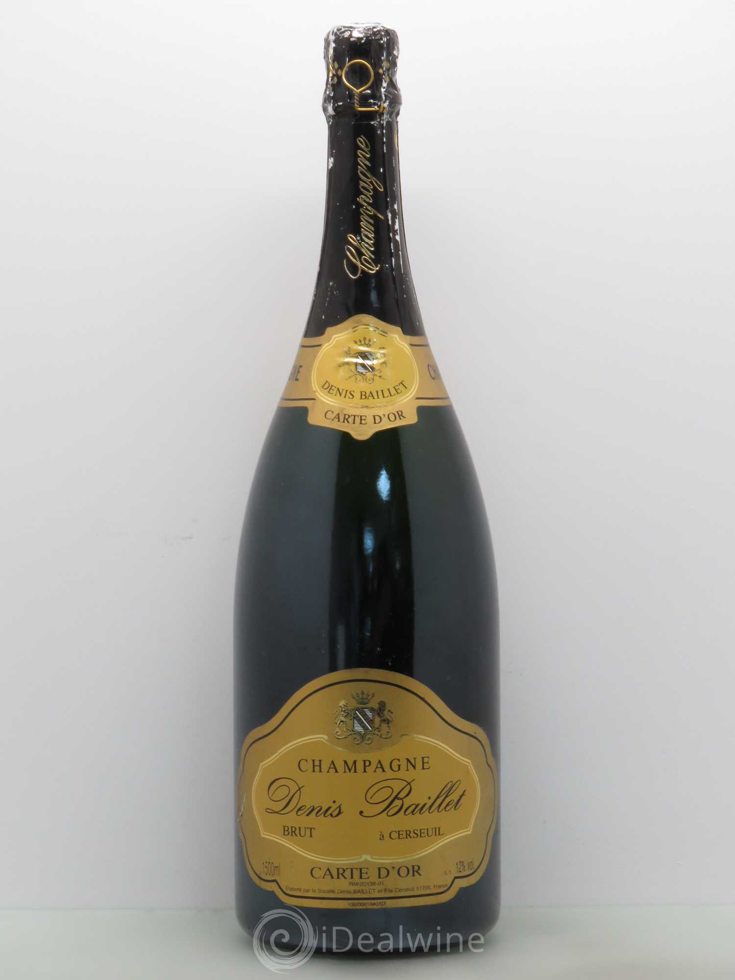 Champagne Denis Baillet brut carte d'or - Posten von 1 Magnum - 0
