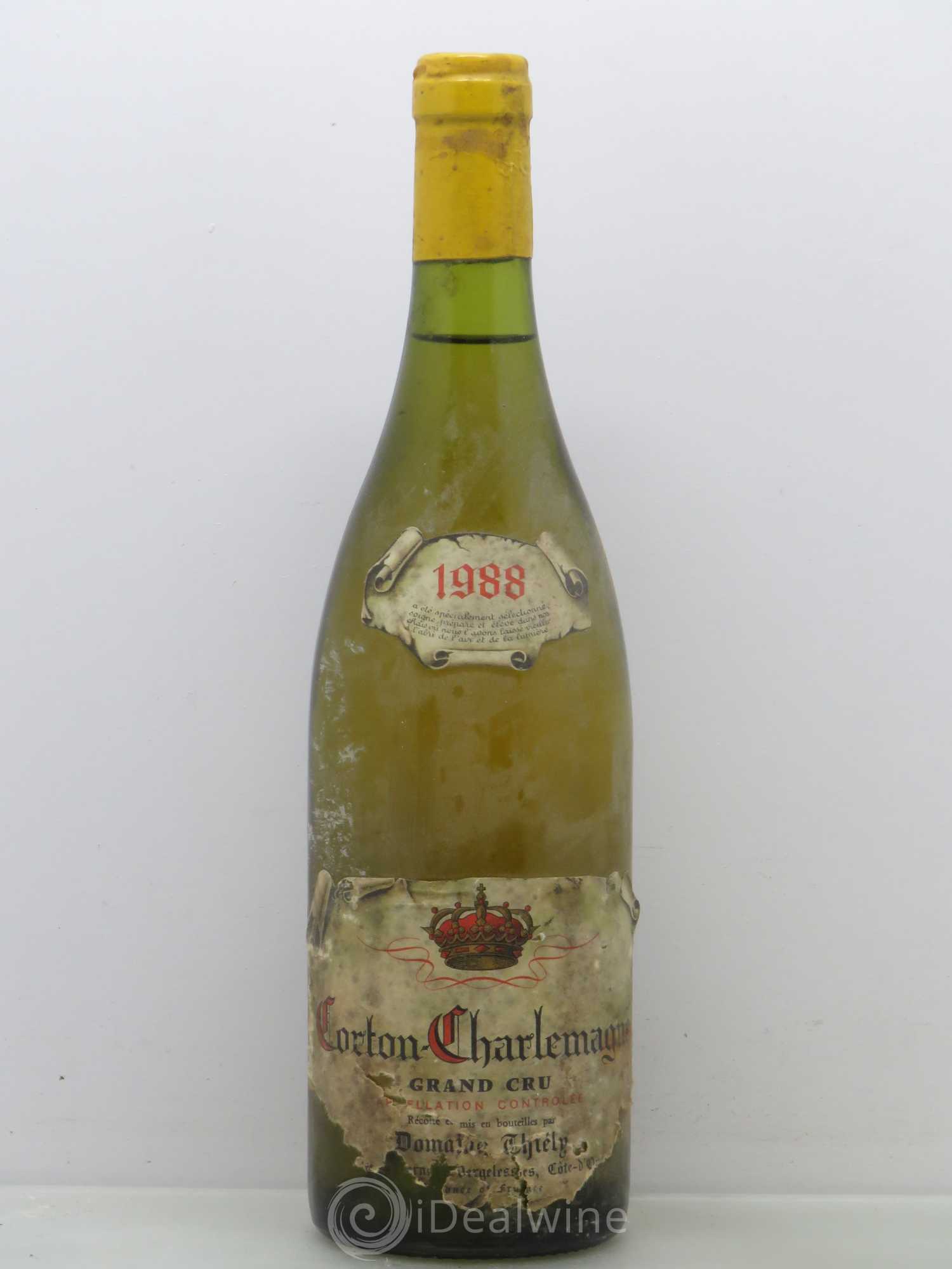 Corton-Charlemagne Grand Cru Domaine Thiely 1988 - Posten von 1 Flasche - 0