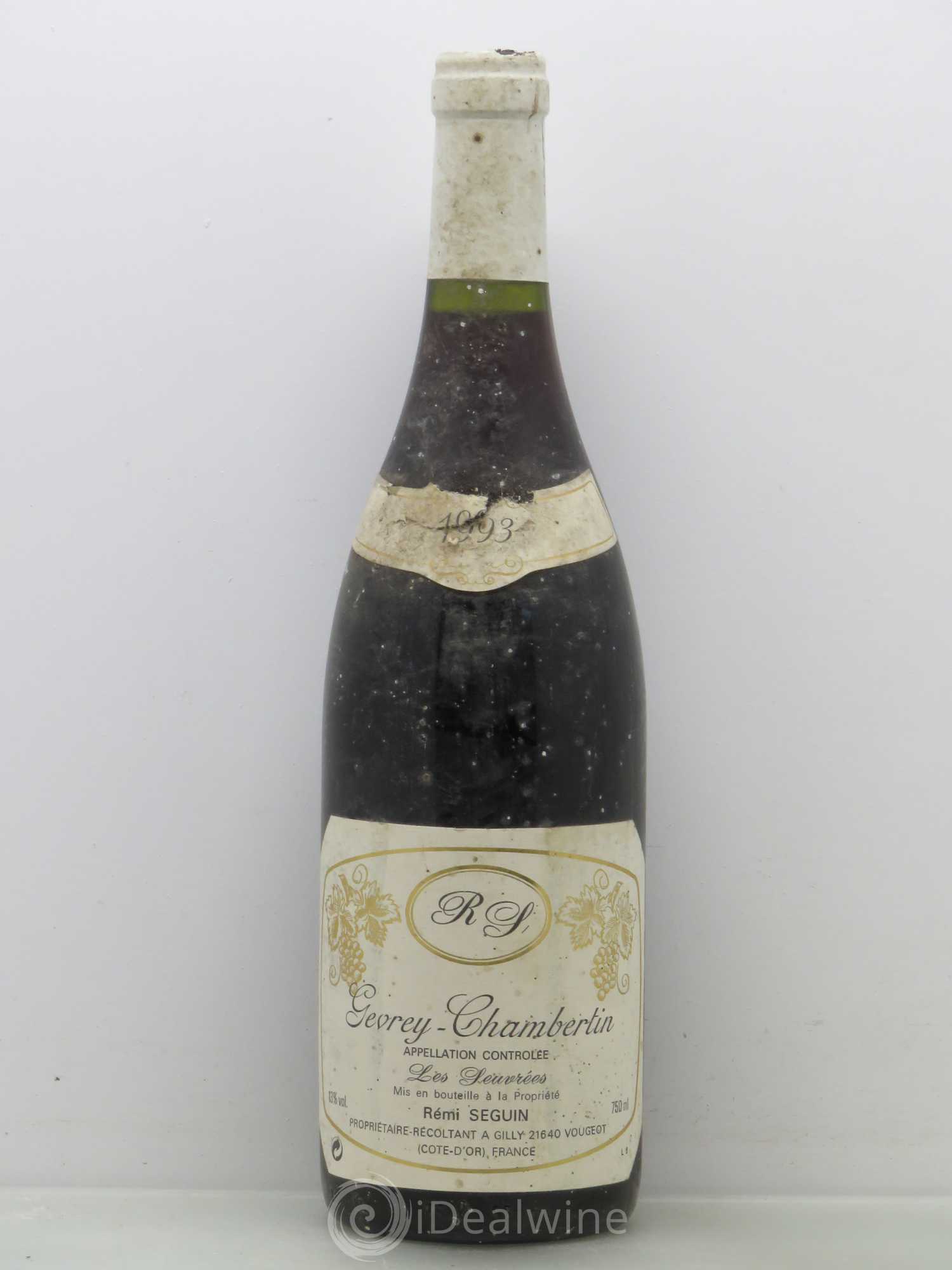 Gevrey-Chambertin Les Seuvrées Domaine Remi Seguin 1993 - Posten von 1 Flasche - 0