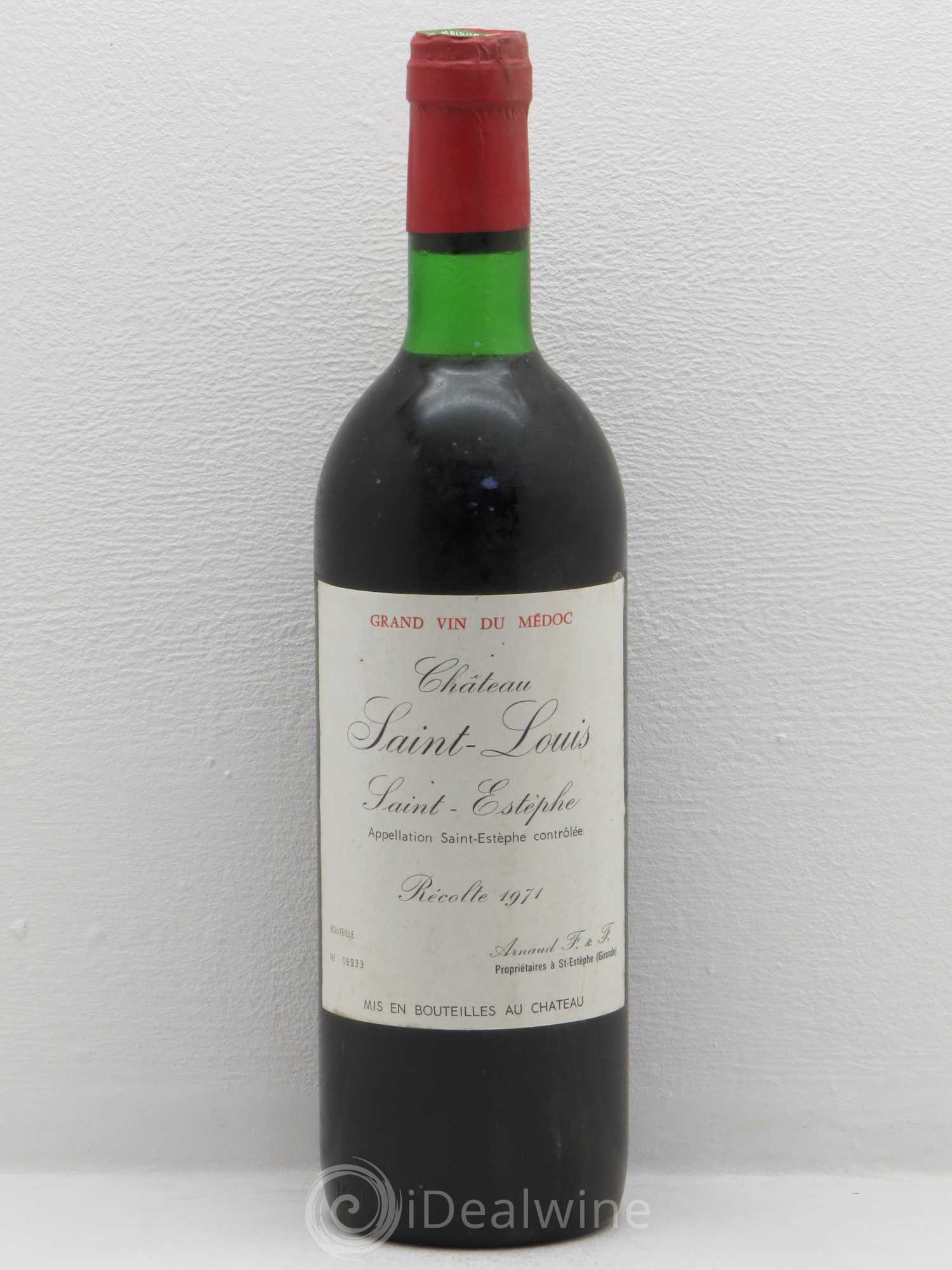 Saint-Estèphe Château Saint-Louis (sans prix de reserve) 1971 - Posten von 1 Flasche - 0