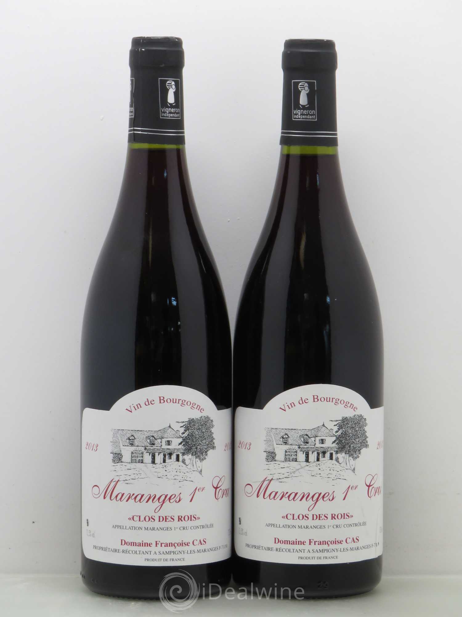 Maranges 1er Cru Clos Des Rois 'Domaine Francois Cas 2013 - Posten von 2 Flaschen - 0