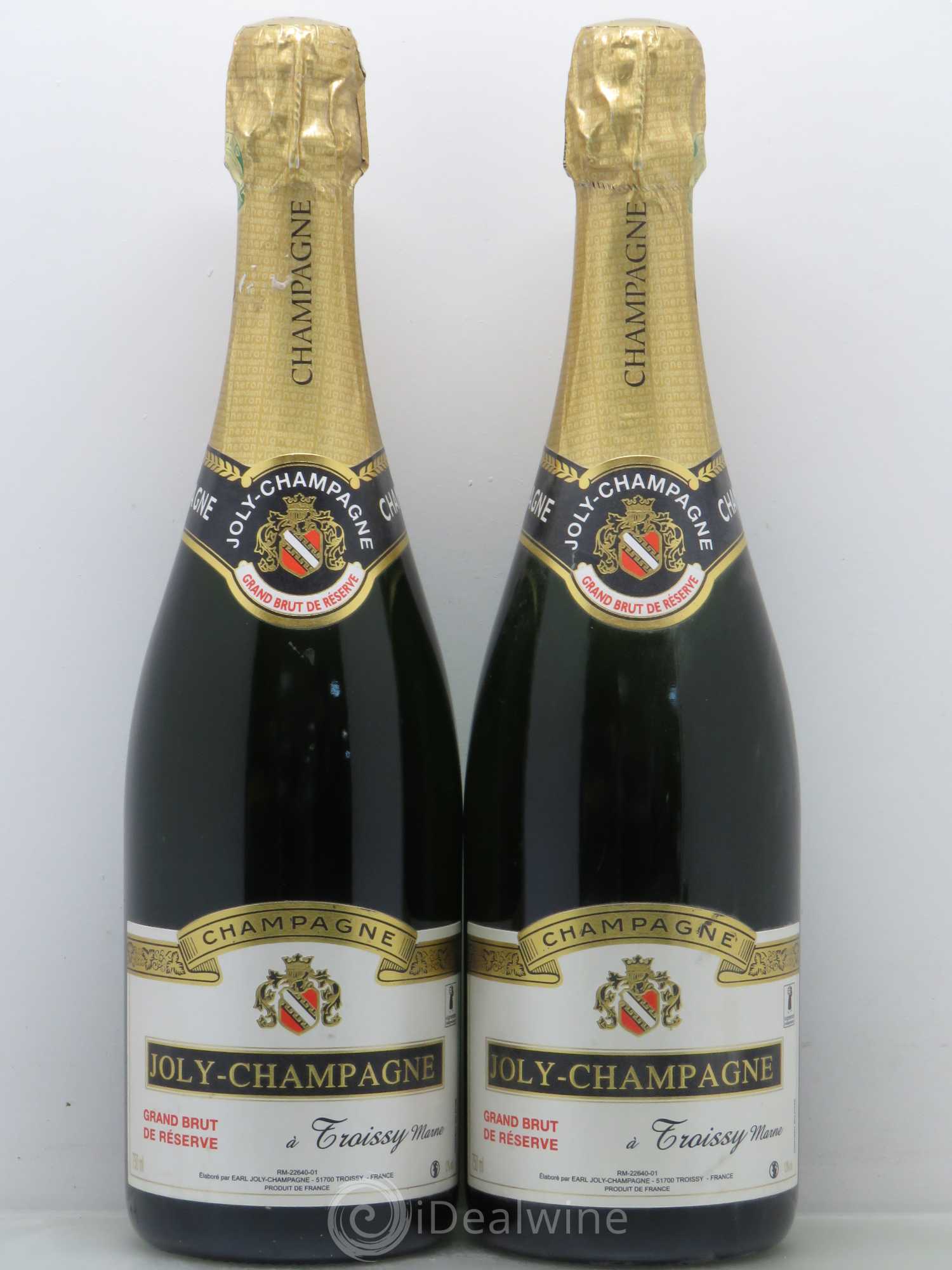 Champagne Grand Brut Réserve Joly - Posten von 2 Flaschen - 0