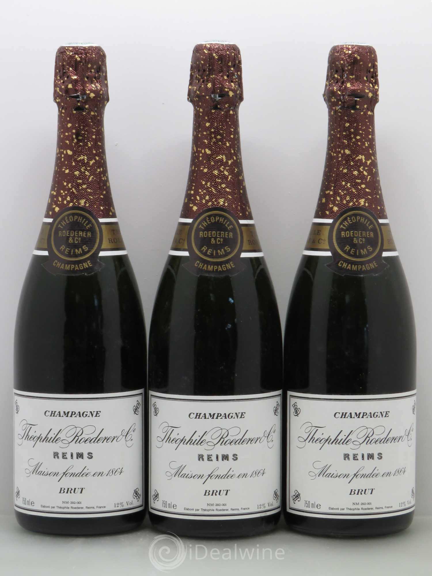 Champagne Théophile Roederer - Lotto di 3 bottiglie - 0