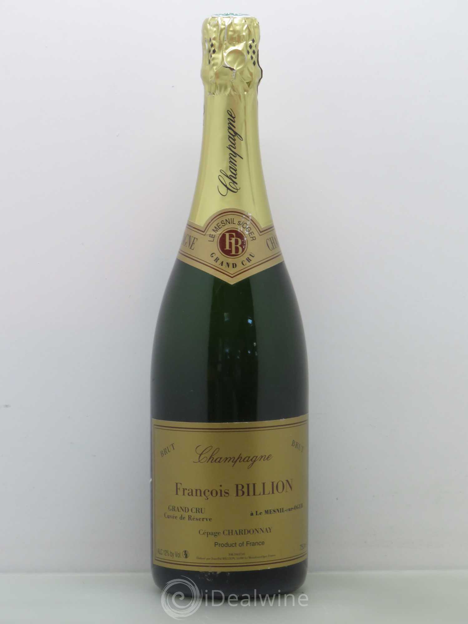 Champagne Francois Billon Cuvée de réserve - Posten von 1 Flasche - 0