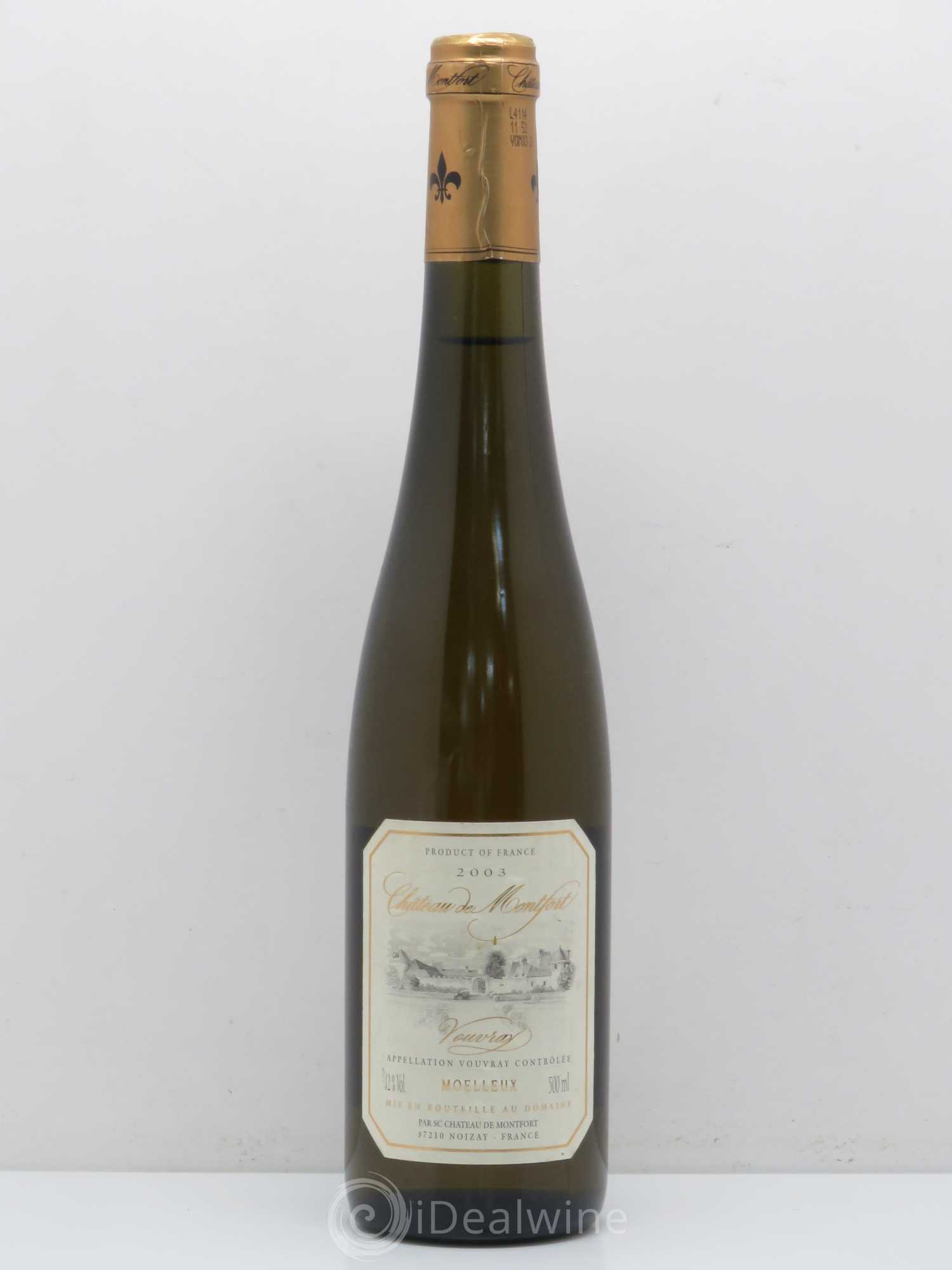 Vouvray Chateau de Montfort (sans prix de réserve) 2003 - Posten von 1 Flasche - 0