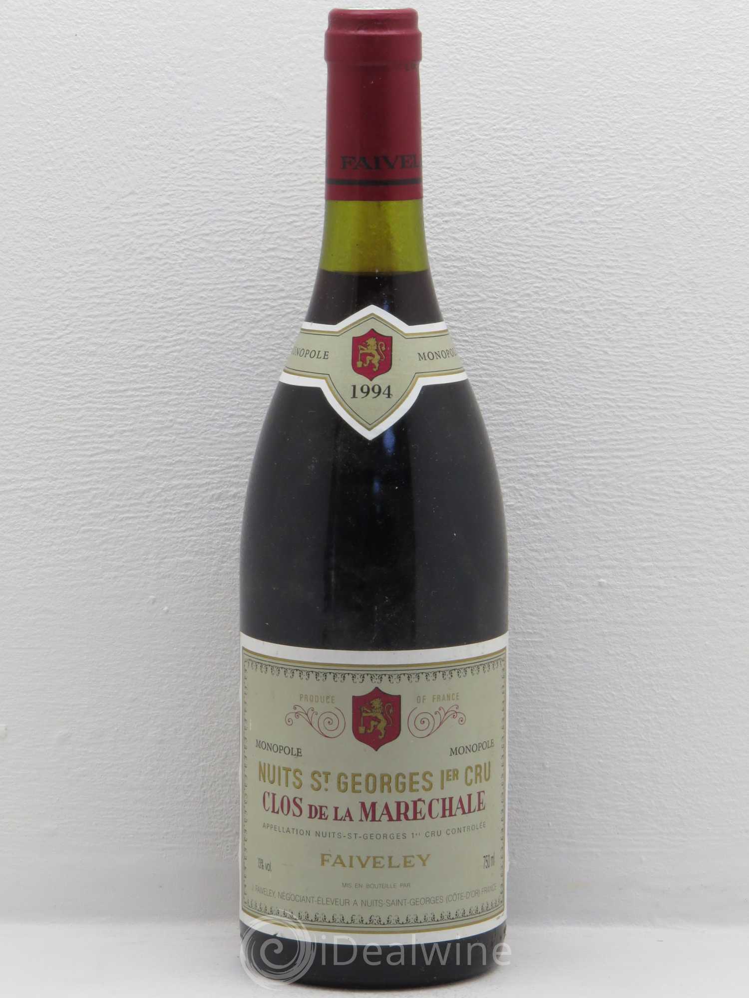 Nuits-Saint-Georges 1er Cru Clos de La Maréchale Jacques-Frédéric Mugnier 1994 - Lot de 1 bouteille - 0