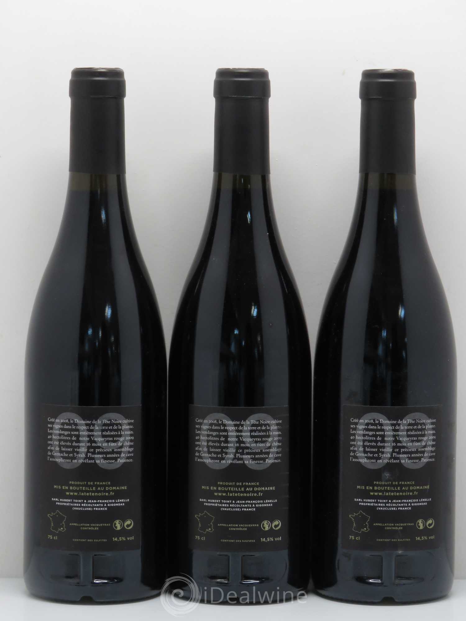 Vacqueyras Domaine de La Tete Noire 2009 - Posten von 3 Flaschen - 1