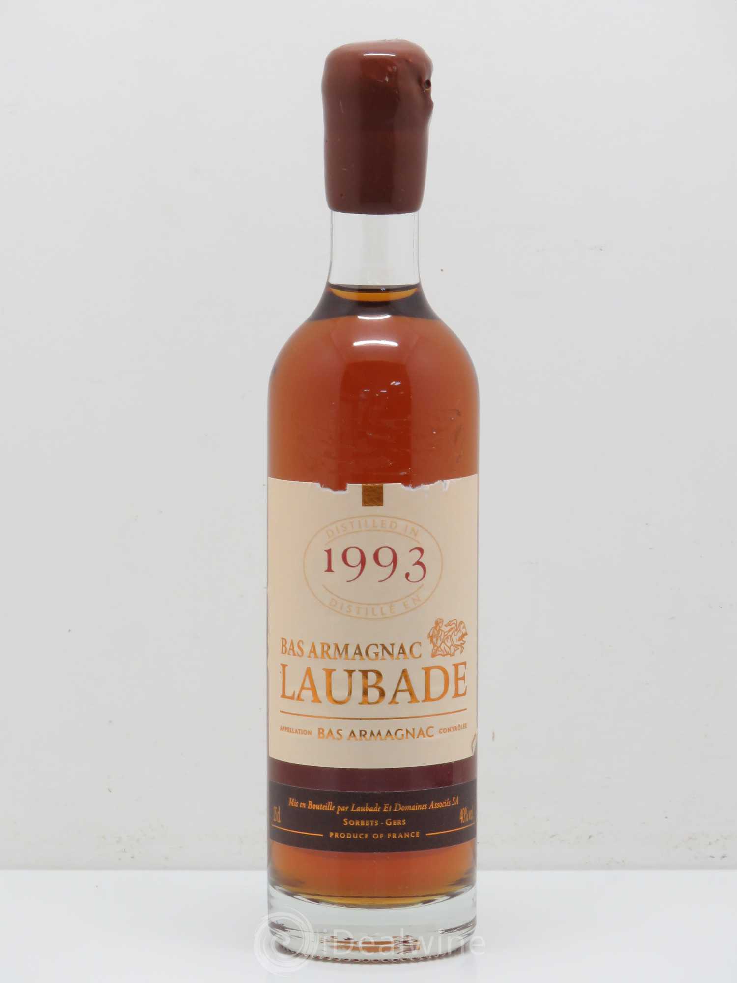 Bas-Armagnac Château de Laubade 1993 - Posten von 1 Demi-Flasche - 0