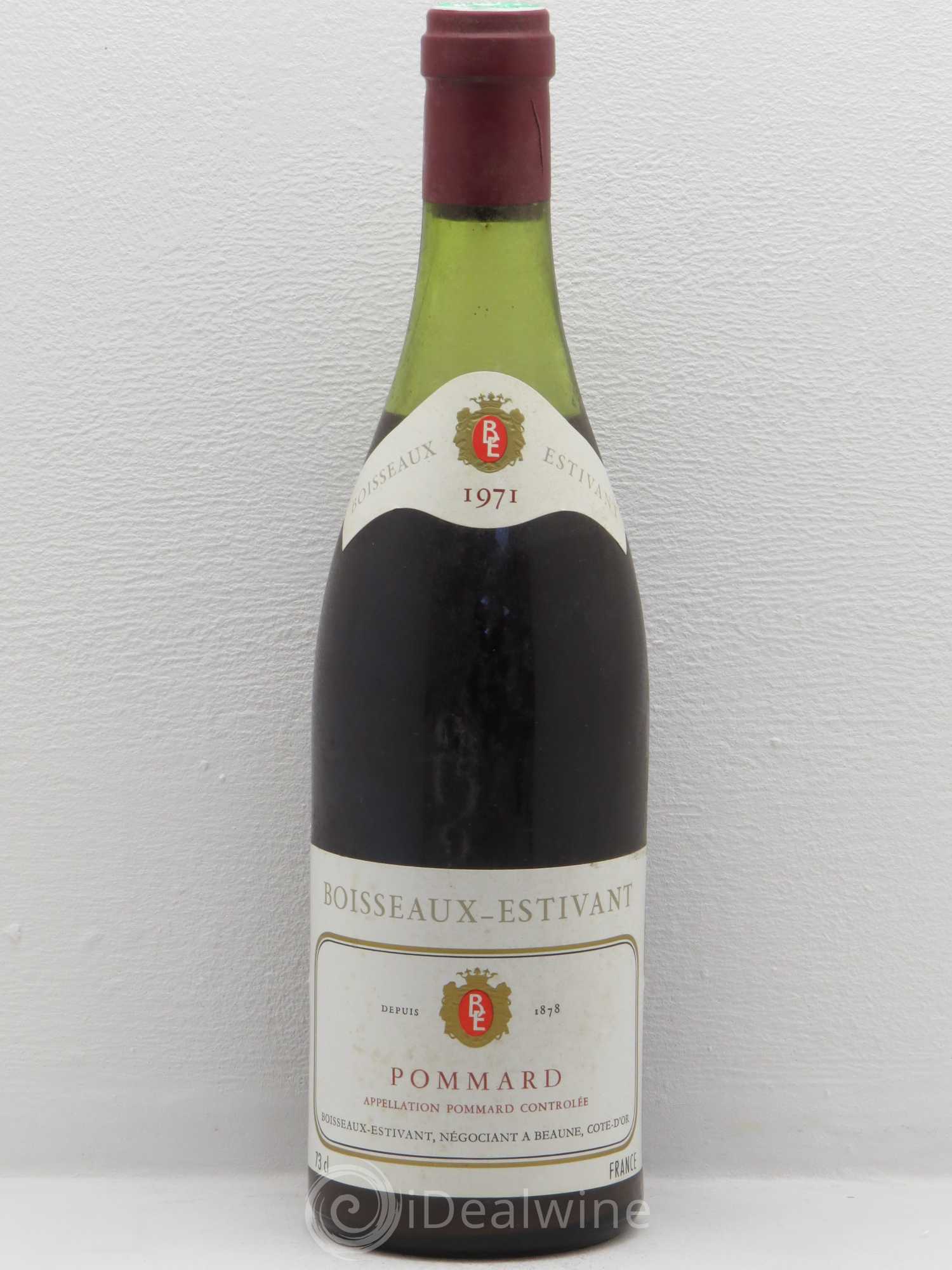 Pommard Boisseaux Estivant 1971 - Lot de 1 bouteille - 0