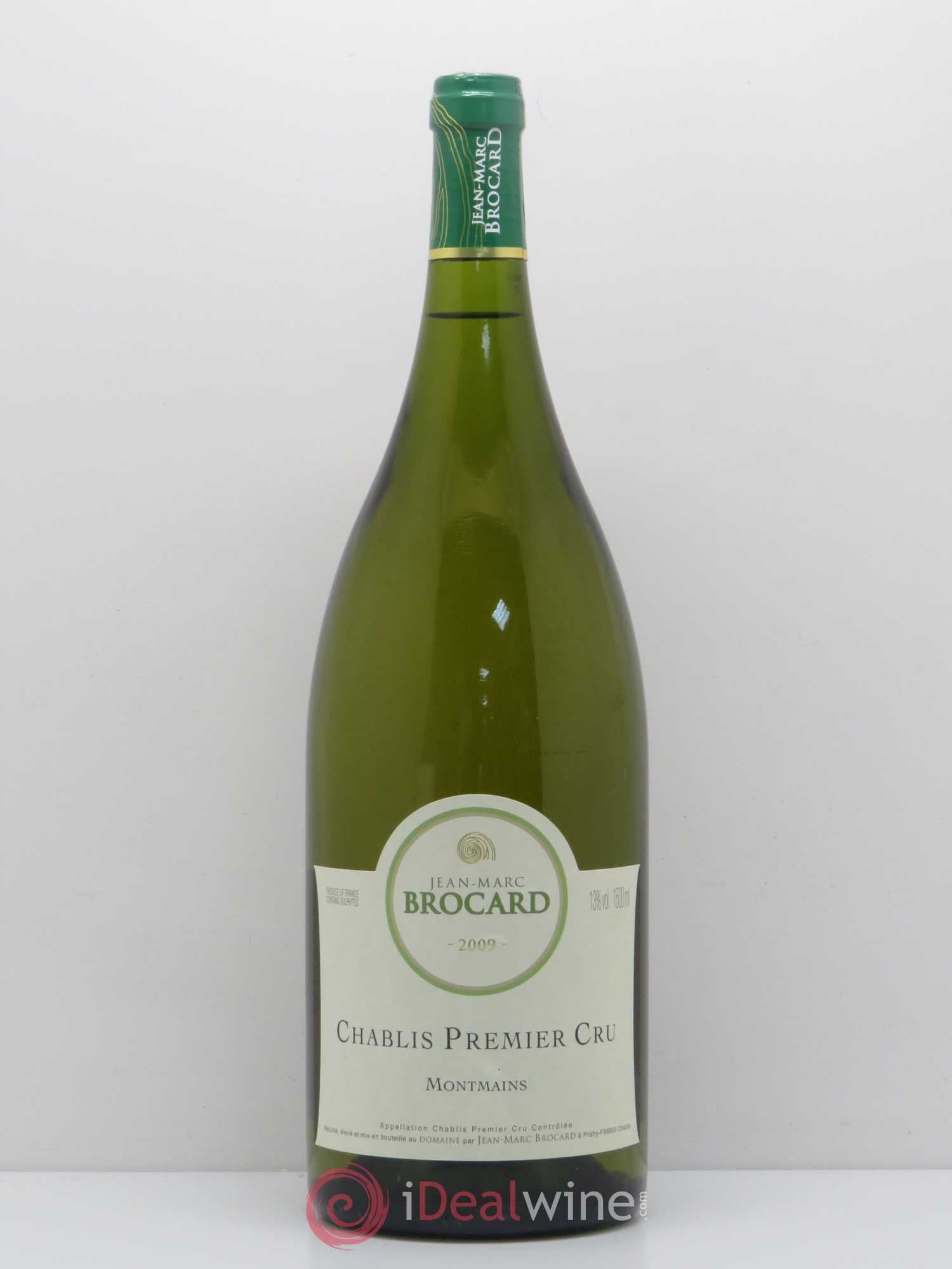 Chablis 1er Cru Montmains Domaine Broccard 2009 - Posten von 1 Magnum - 0