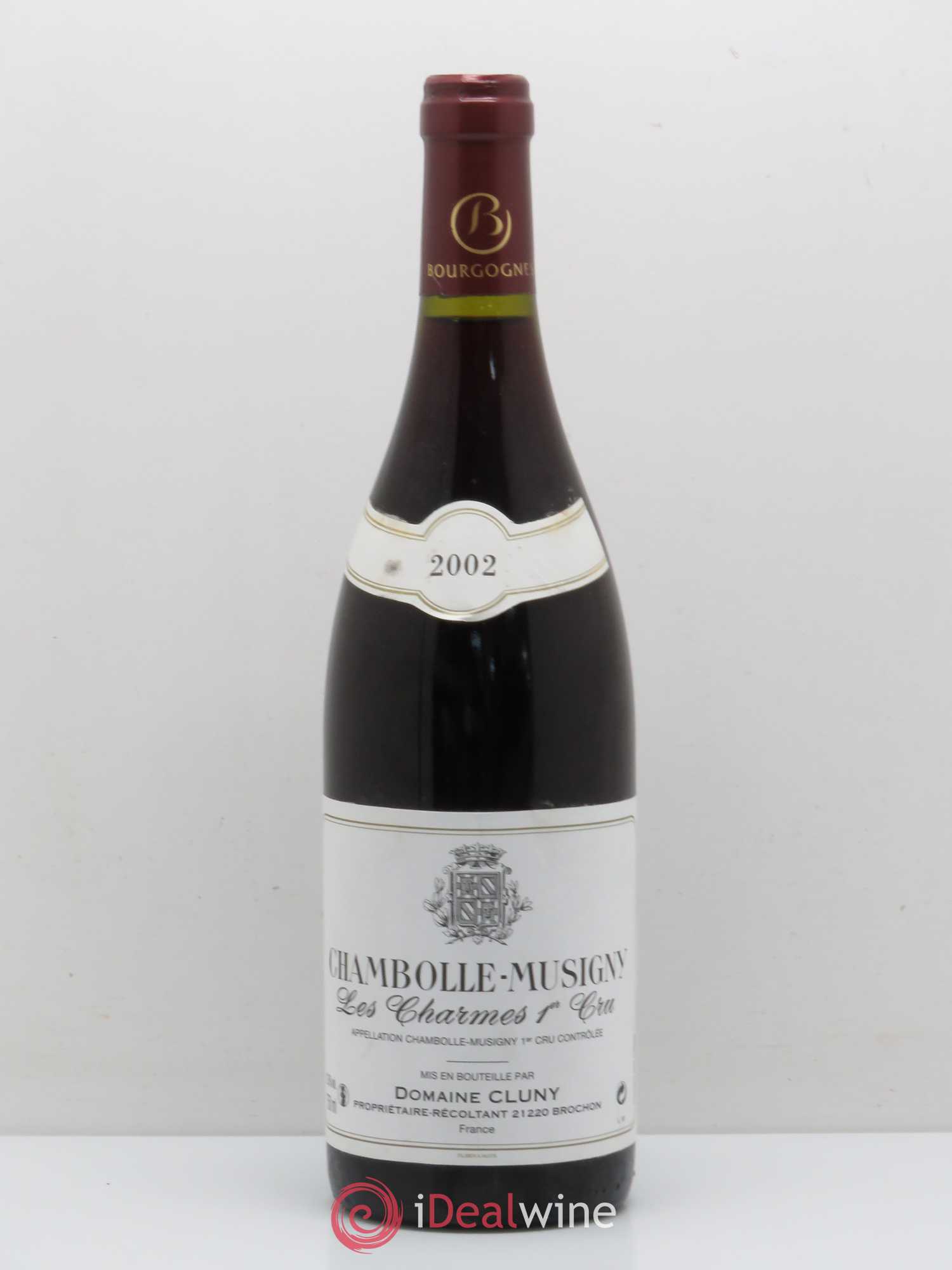 Chambolle-Musigny 1er Cru Les Charmes Domaine Cluny 2002 - Posten von 1 Flasche - 0