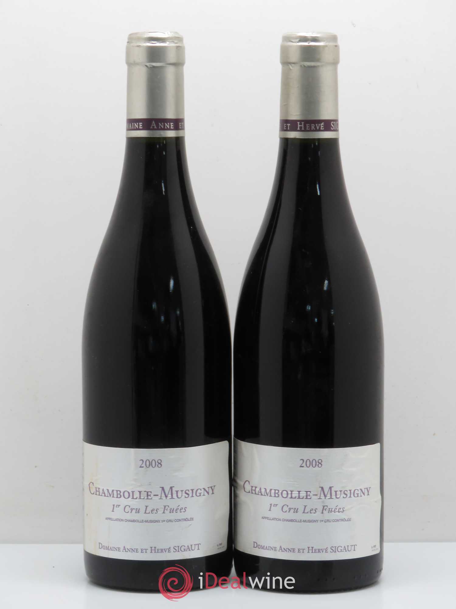 Chambolle-Musigny 1er Cru Les Fuées Domaine Anne et Herve Sigaut 2008 - Posten von 2 Flaschen - 0