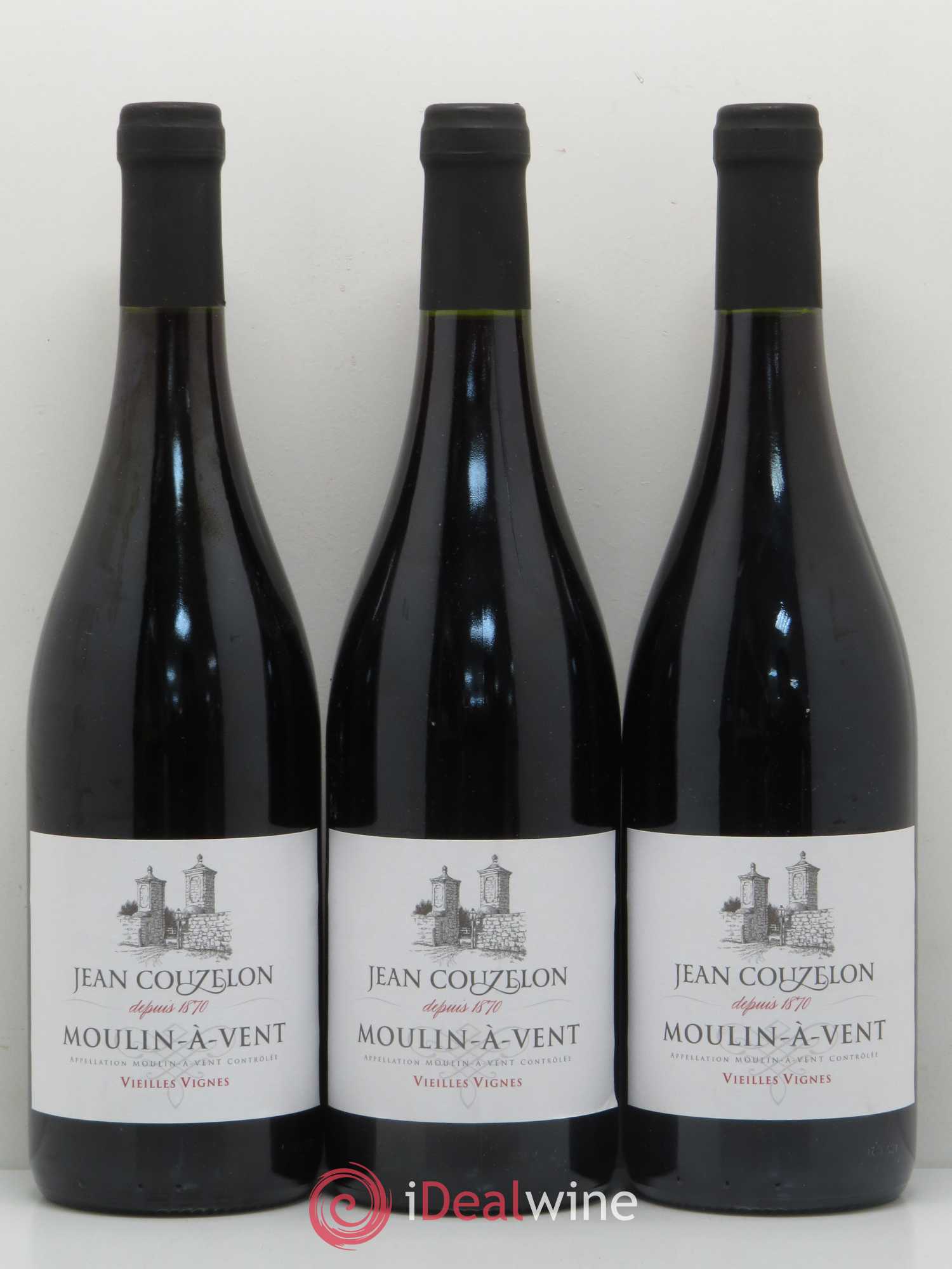 Moulin-à-Vent Vieilles Vignes Jean Couzelon 2010 - Posten von 3 Flaschen - 0