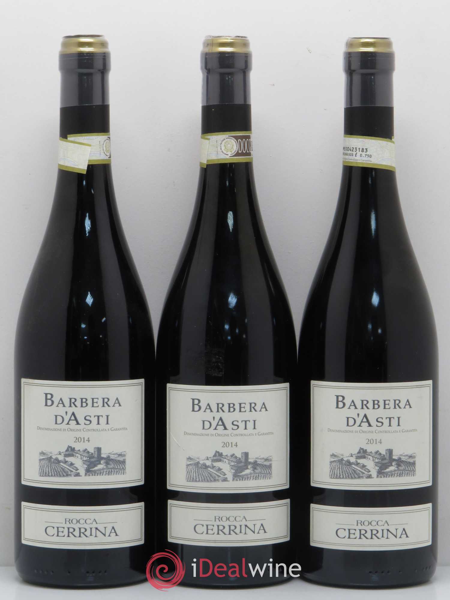 Italie Barbera d'Asti Rocca Cerrina 2014 - Lot de 3 bouteilles - 0