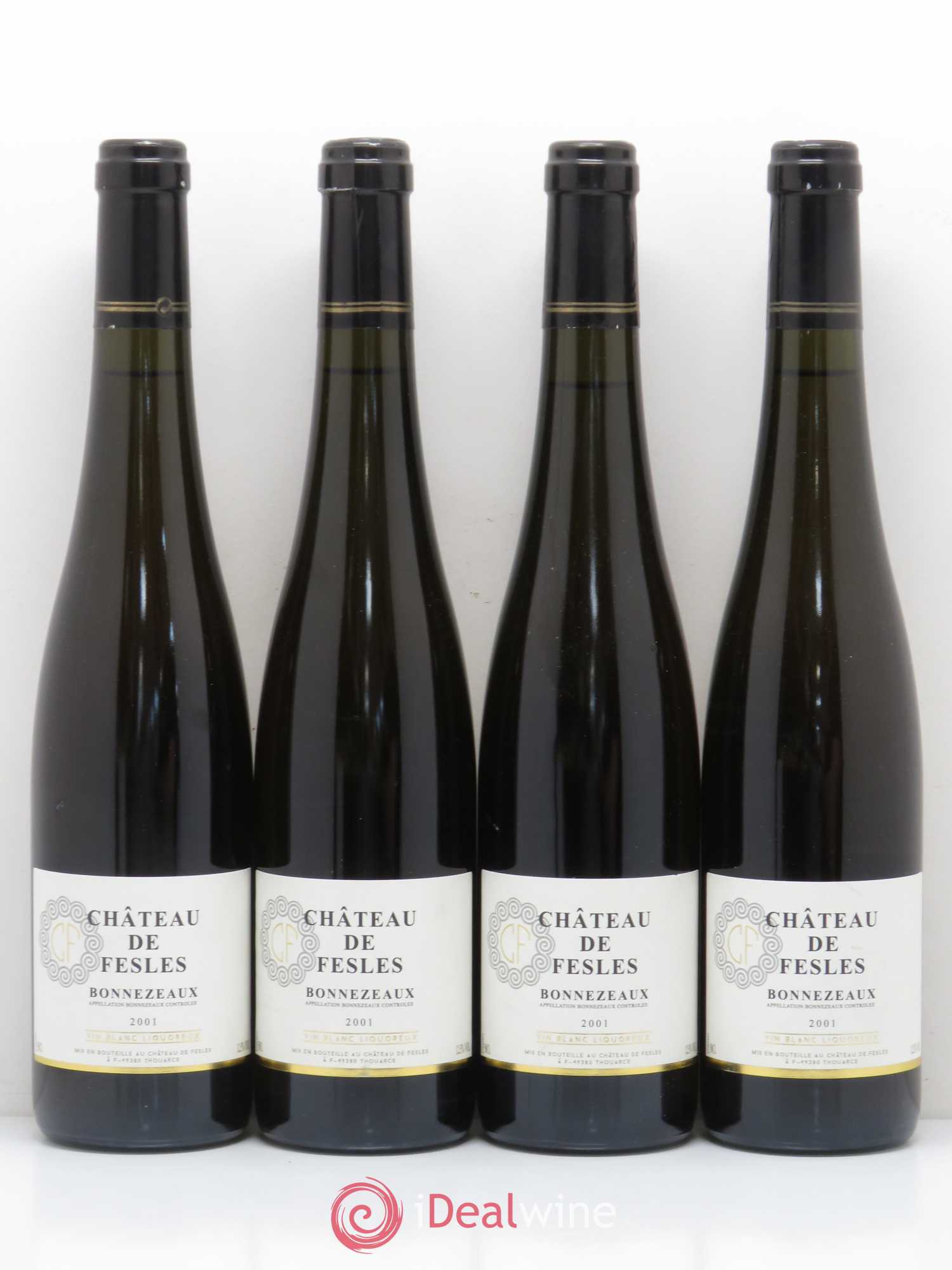 Bonnezeaux Château de Fesles 2001 - Lotto di 4 bottiglie - 0