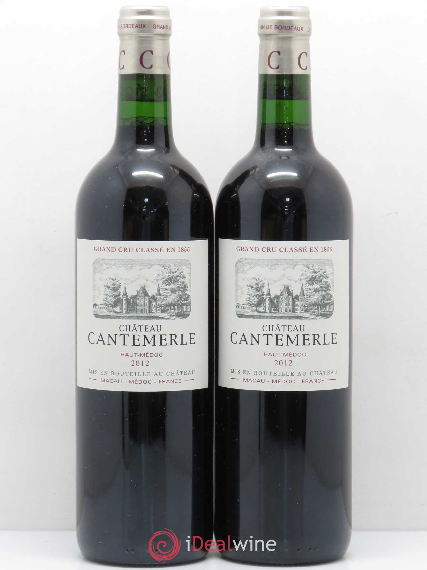 Château Cantemerle 5ème Grand Cru Classé 2012 - Lot de 2 bouteilles - 0