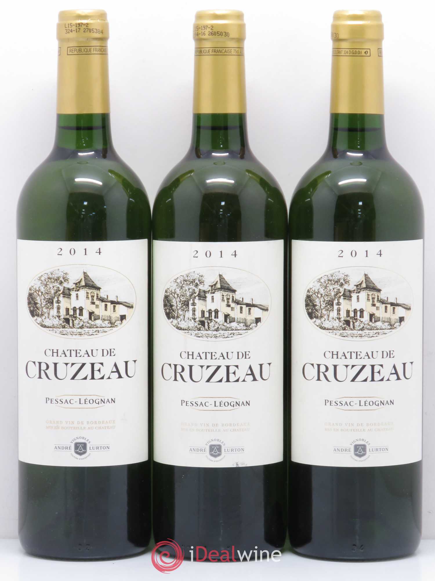 Château de Cruzeau 2014 - Lot de 3 bouteilles - 0