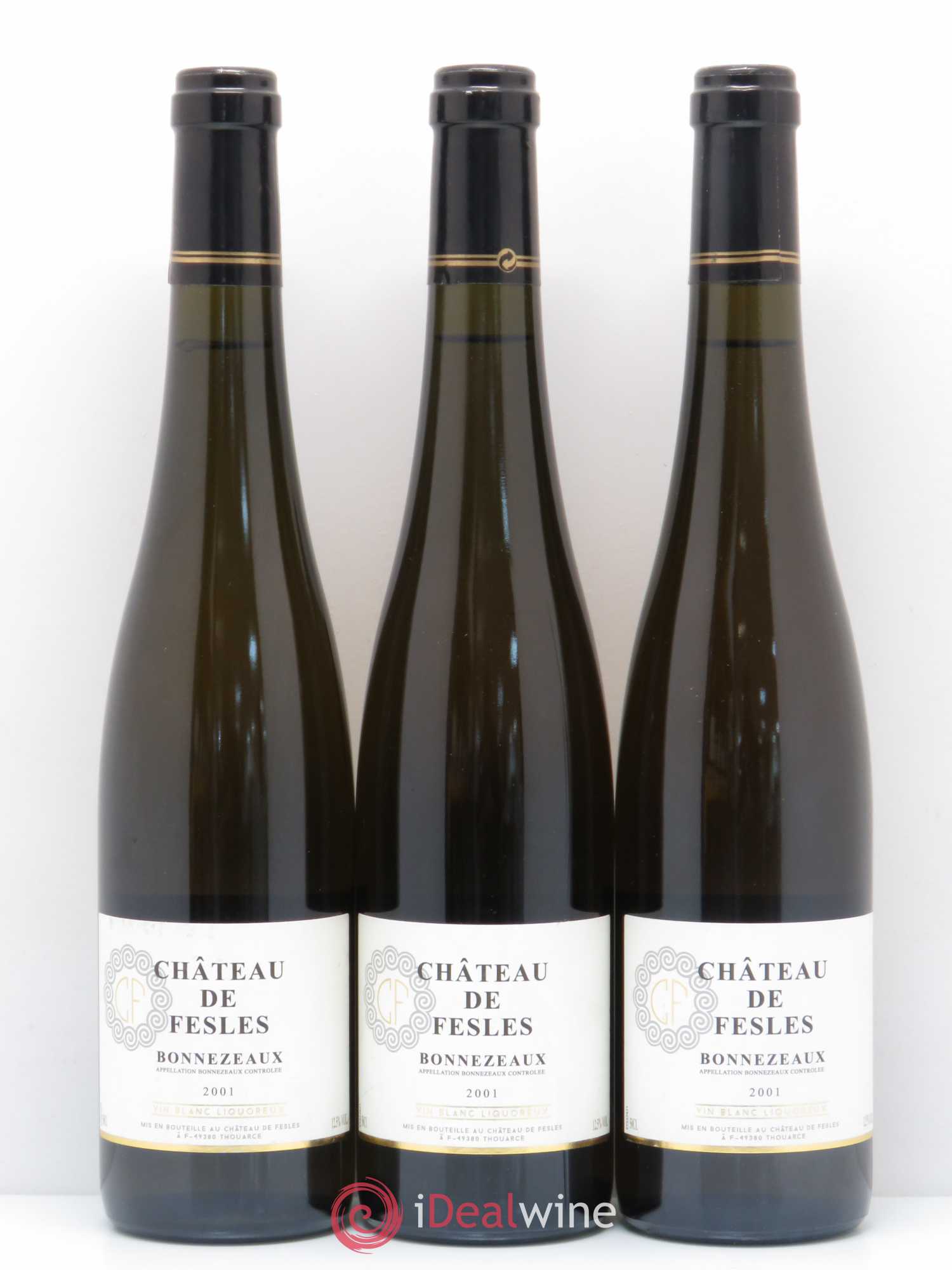 Bonnezeaux Château de Fesles 2001 - Lotto di 3 bottiglie - 0