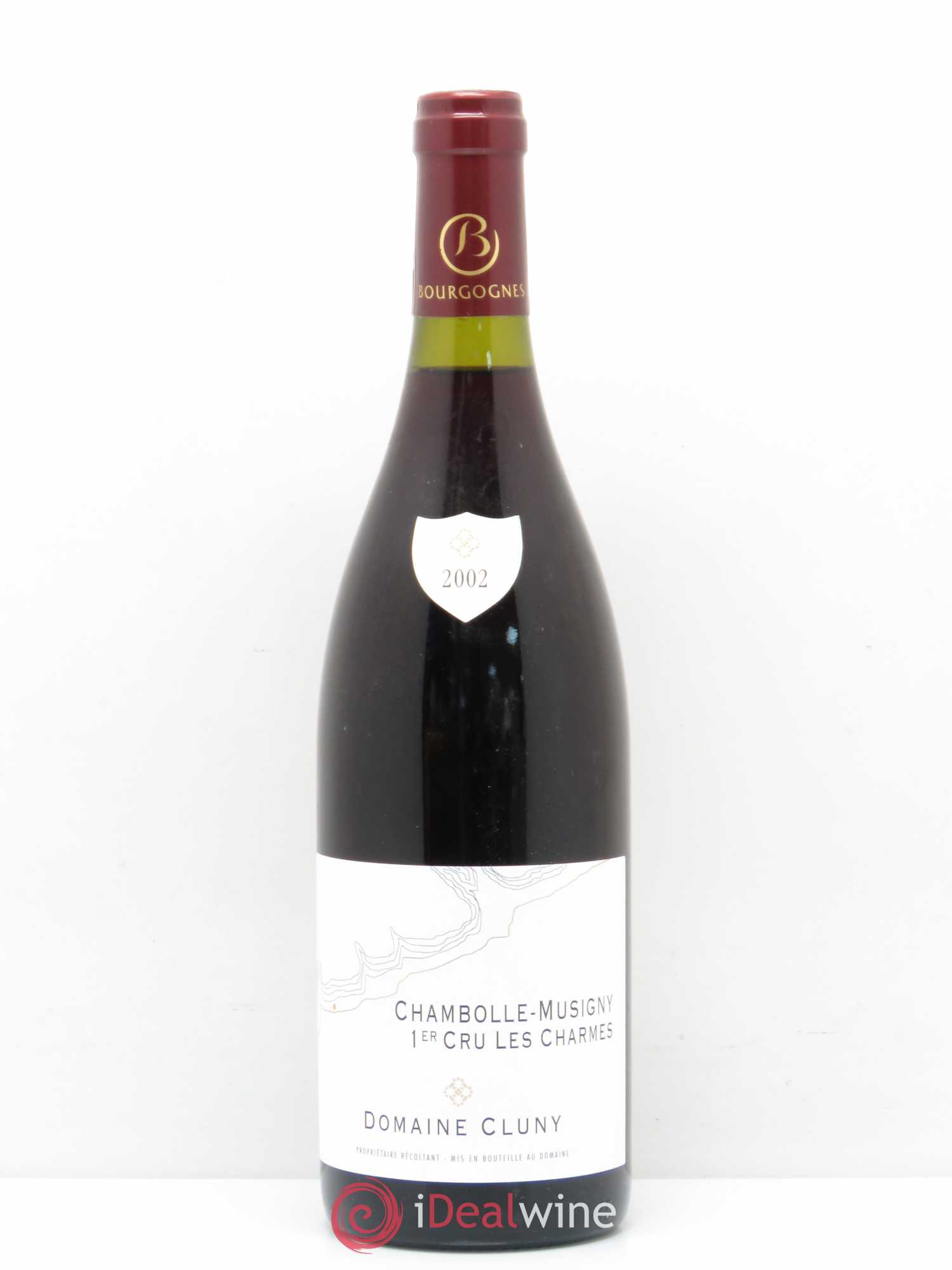 Chambolle-Musigny 1er Cru Les Charmes Domaine Cluny 2002 - Posten von 1 Flasche - 0