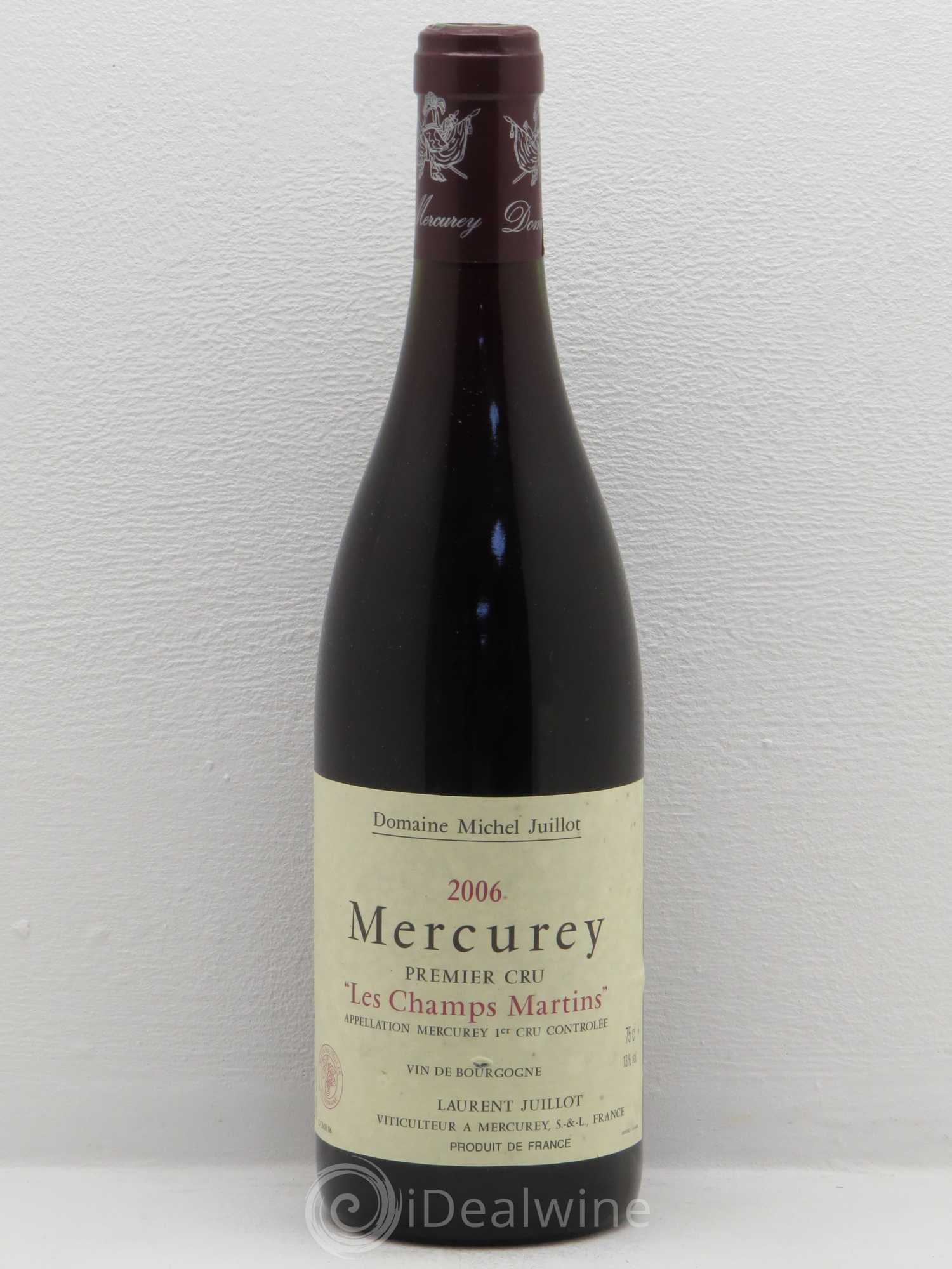 Mercurey 1er Cru 2006 - Lot de 1 bouteille - 0