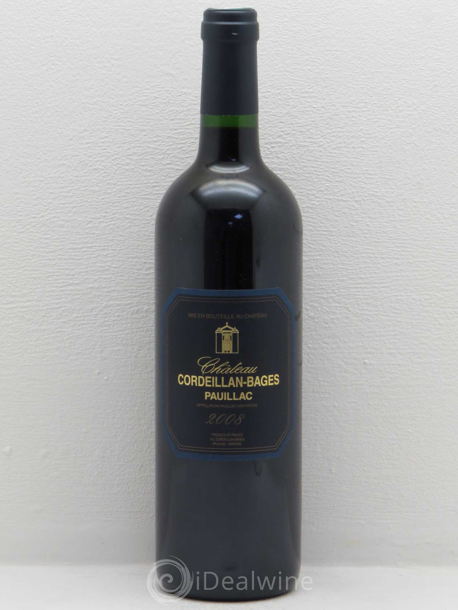 Pauillac Chateau cordeillan bages 2008 - Lot de 1 bouteille - 0