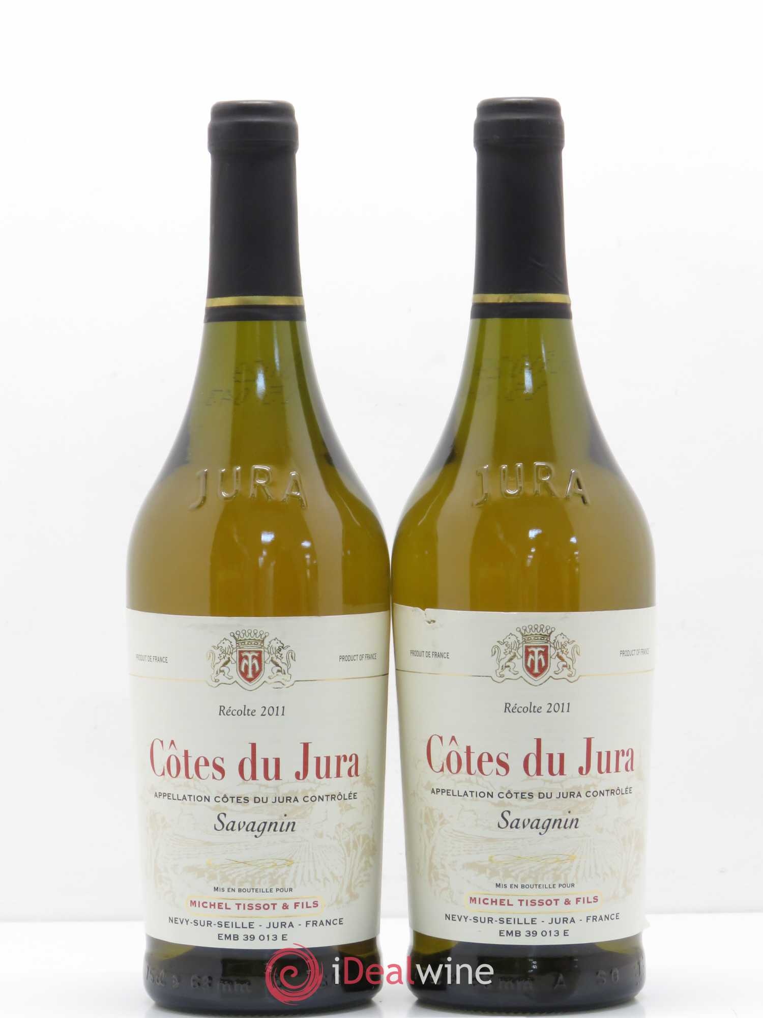 Côtes du Jura Savagnin Michel Tissot et Fils (sans prix de réserve) 2011 - Posten von 2 Flaschen - 0