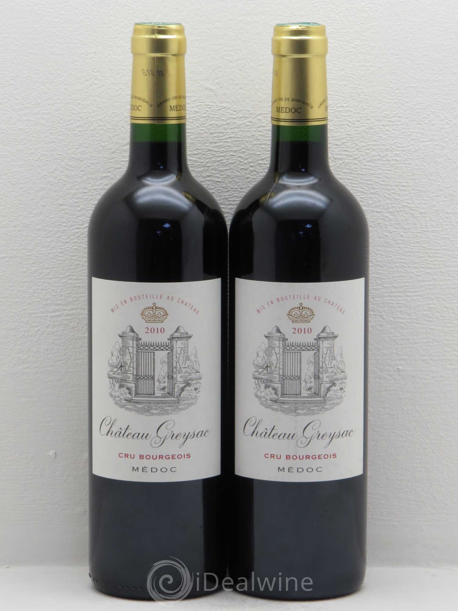 Château Greysac Cru Bourgeois 2010 - Lot de 2 bouteilles - 0
