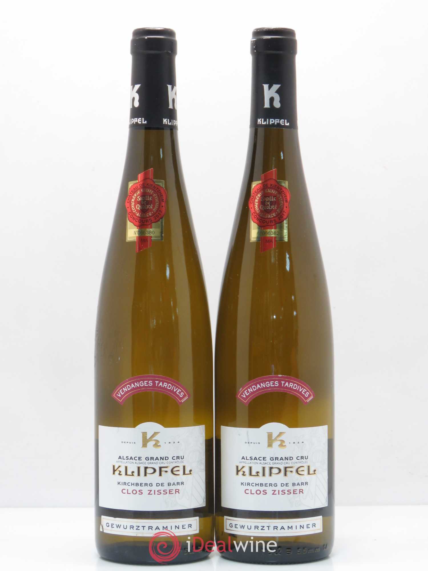 Gewurztraminer Grand Cru Vendanges Tardives Grang Klipfel Kirchberg De Barr Clos Zisser 2009 - Posten von 2 Flaschen - 0