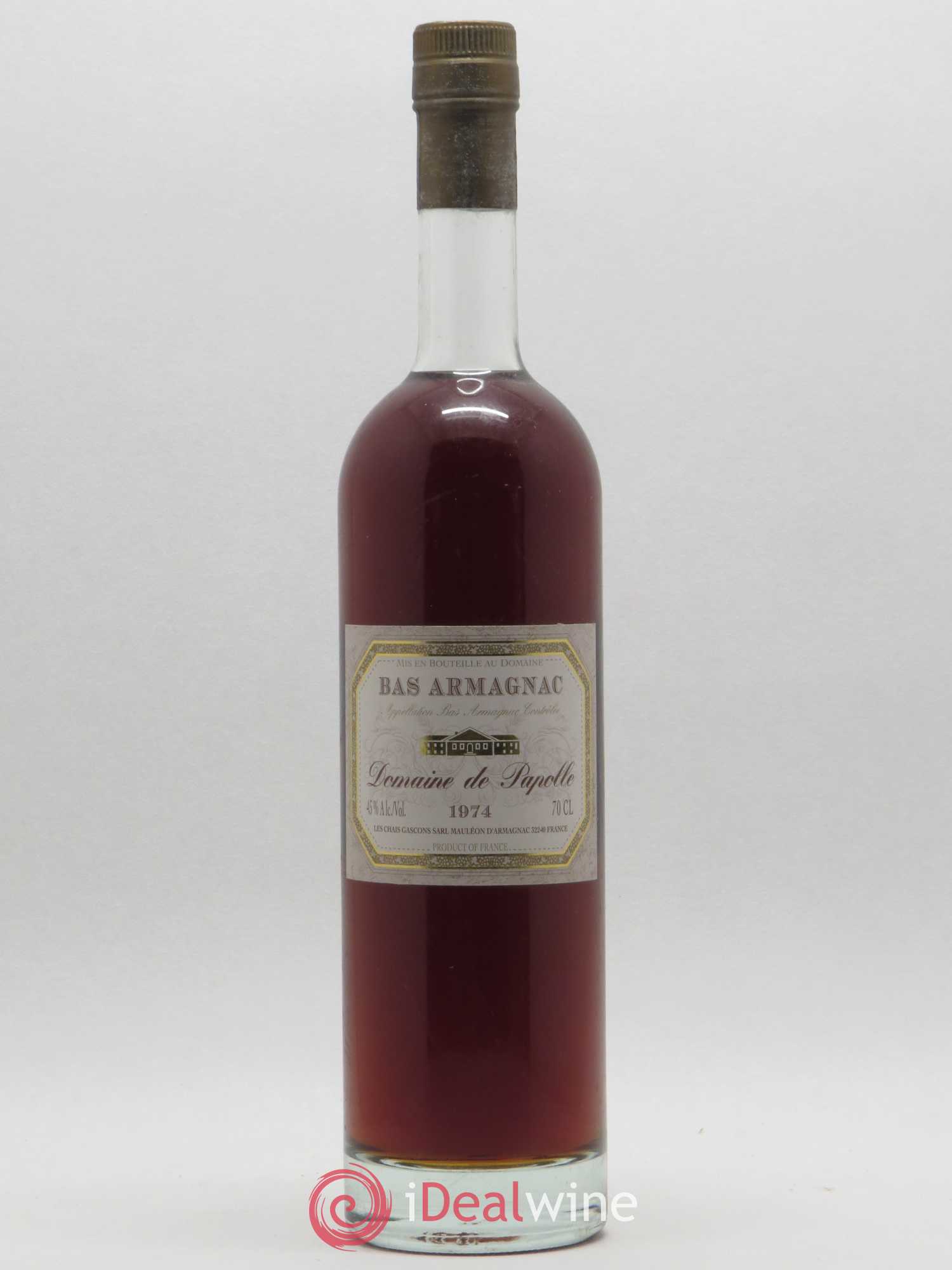 Bas-Armagnac Domaine de Papolle 1974 - Posten von 1 Flasche - 0