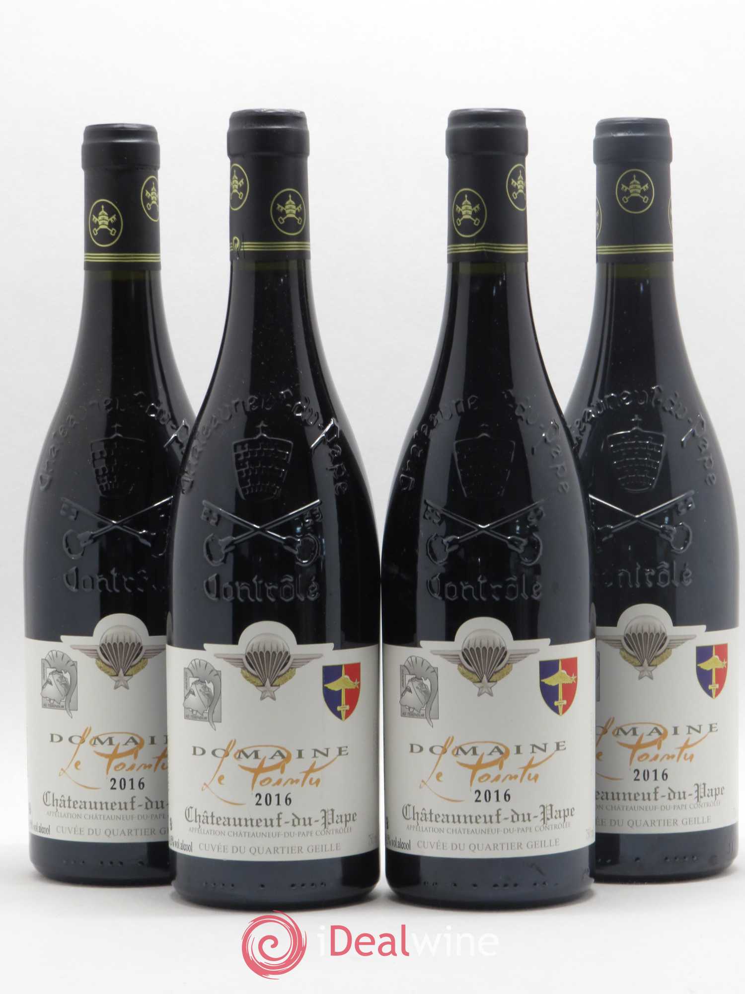 Châteauneuf-du-Pape Cuvée Spéciale du Quartier Geille Domaine Le Pointu 2016 - Posten von 4 Flaschen - 0