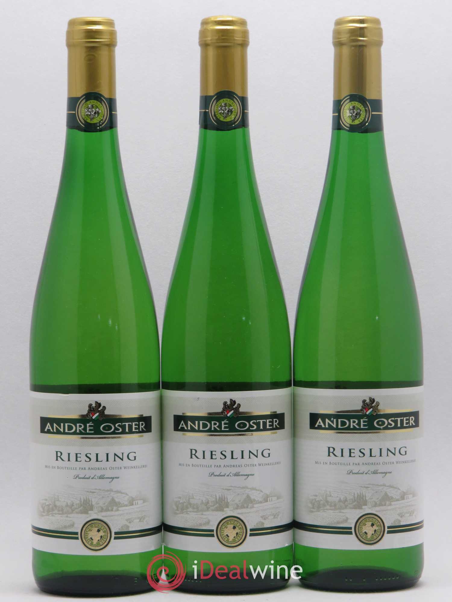 Allemagne Mosel-Saar Rheinhessen Riesling André Oster (sans prix de réserve) 2017 - Posten von 3 Flaschen - 0