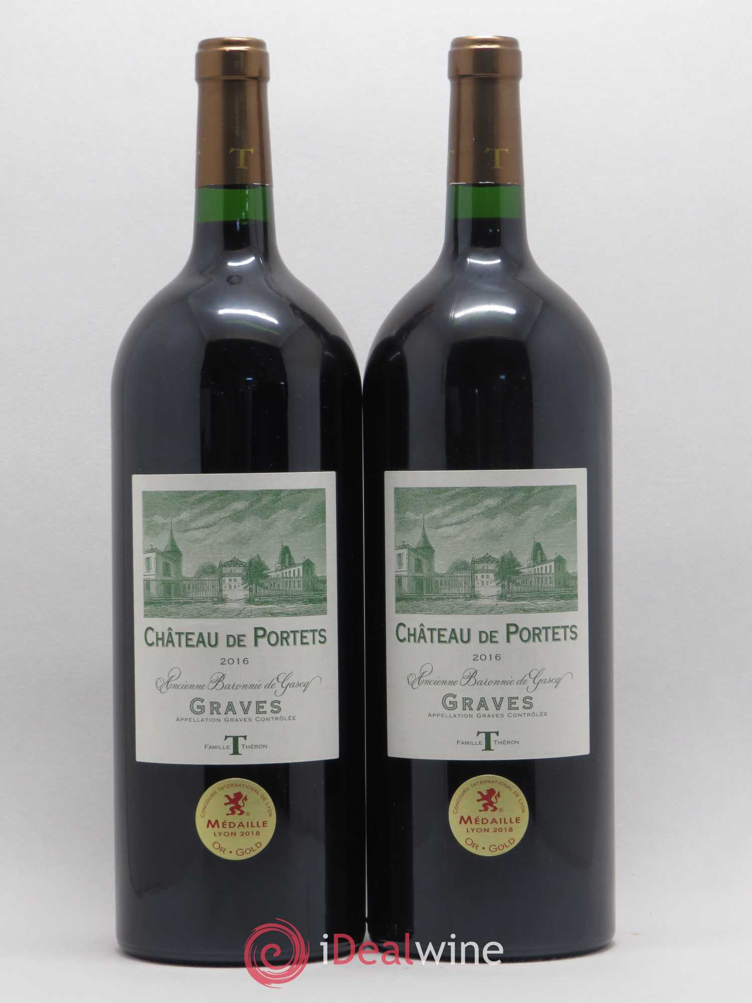 Graves Château de Portets (sans prix de réserve) 2016 - Posten von 2 Magnum - 0