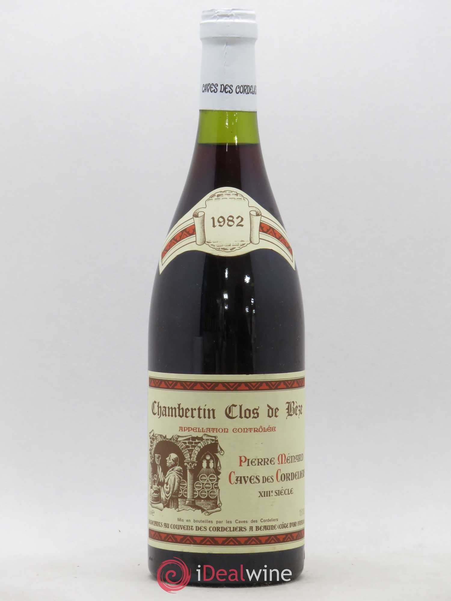 Chambertin Clos de Bèze Grand Cru Caves du Couvent des Cordeliers Pierre Menard 1982 - Posten von 1 Flasche - 0