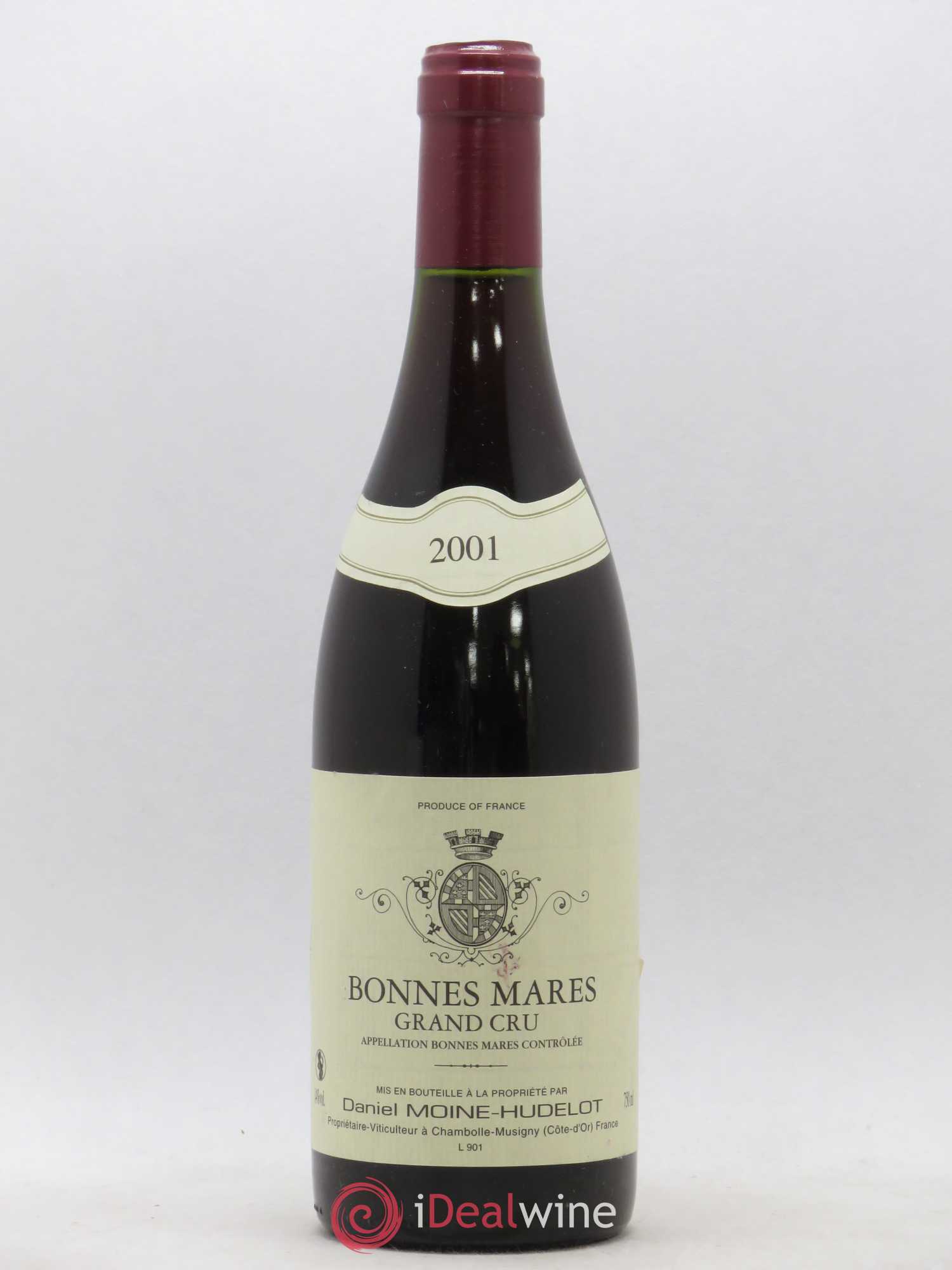 Bonnes-Mares Grand Cru Moine-Hudelot 2001 - Lot de 1 bouteille - 0